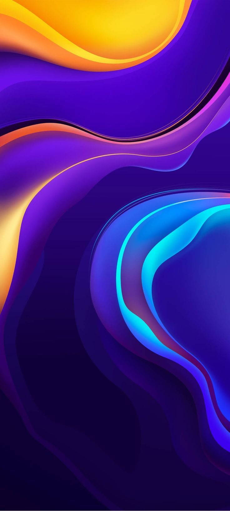 Ola abstracta púrpura para Vivo Y20 Fondos de pantalla
