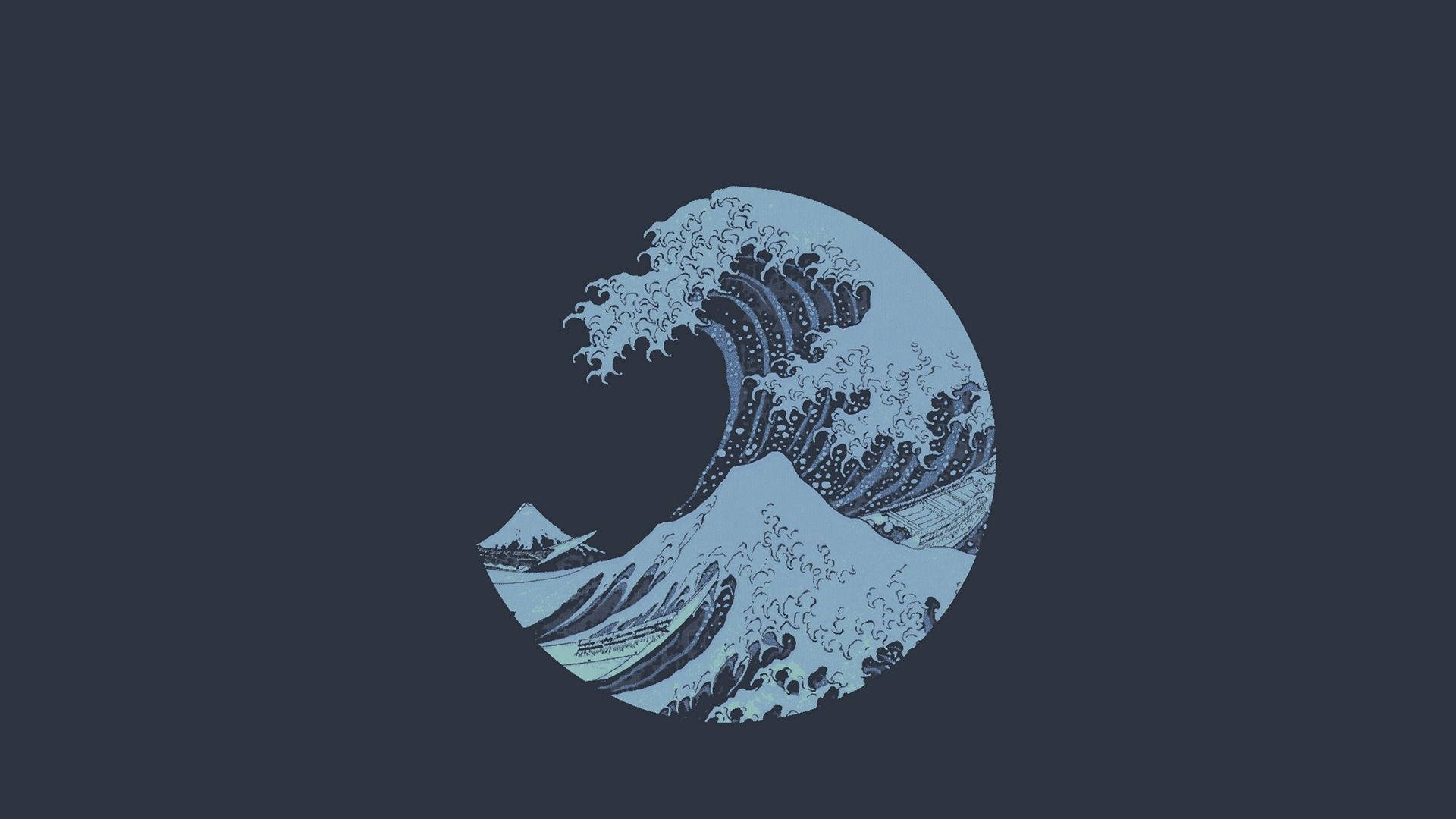 Ola Grande Minimalista Fondos de pantalla