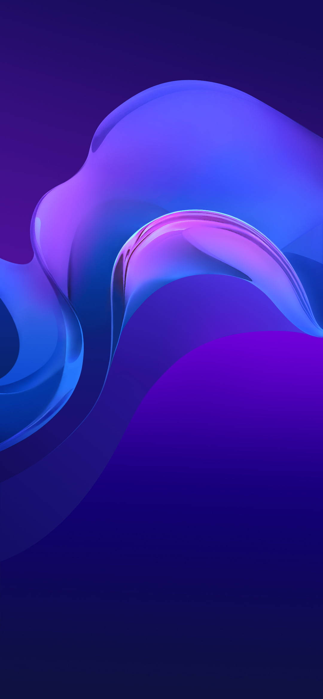 Ola Púrpura Elegante para Vivo Y20 Fondos de pantalla