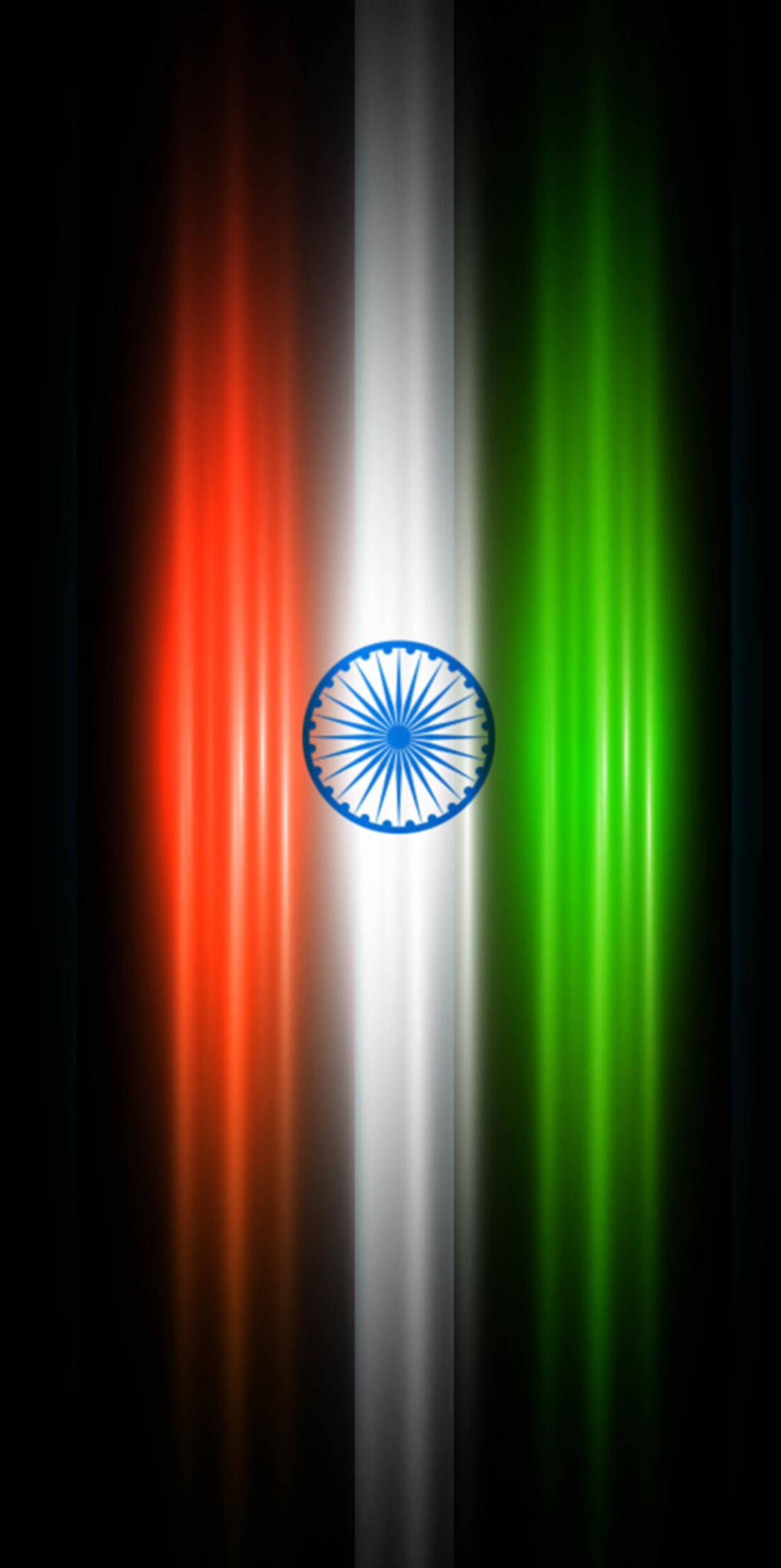 Ola Vector de la Bandera de India para Móvil Fondos de pantalla
