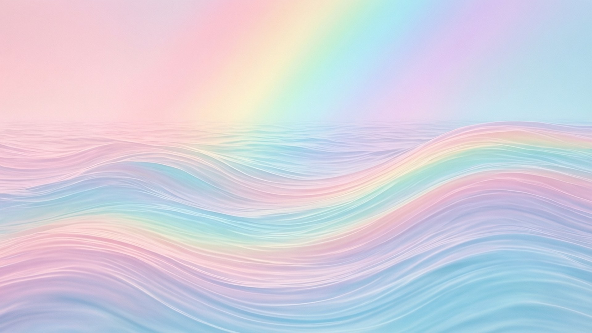 Olas Arcoíris Pastel Fondos de pantalla