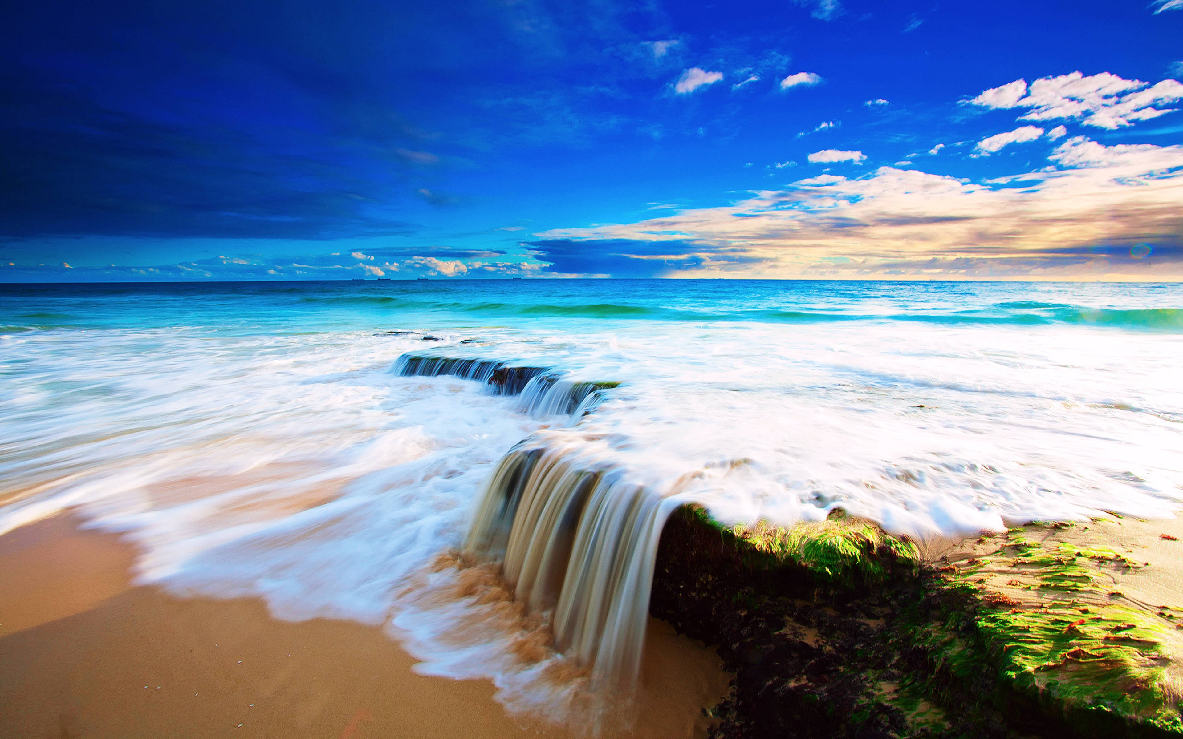 Olas con vista al océano Fondos de pantalla
