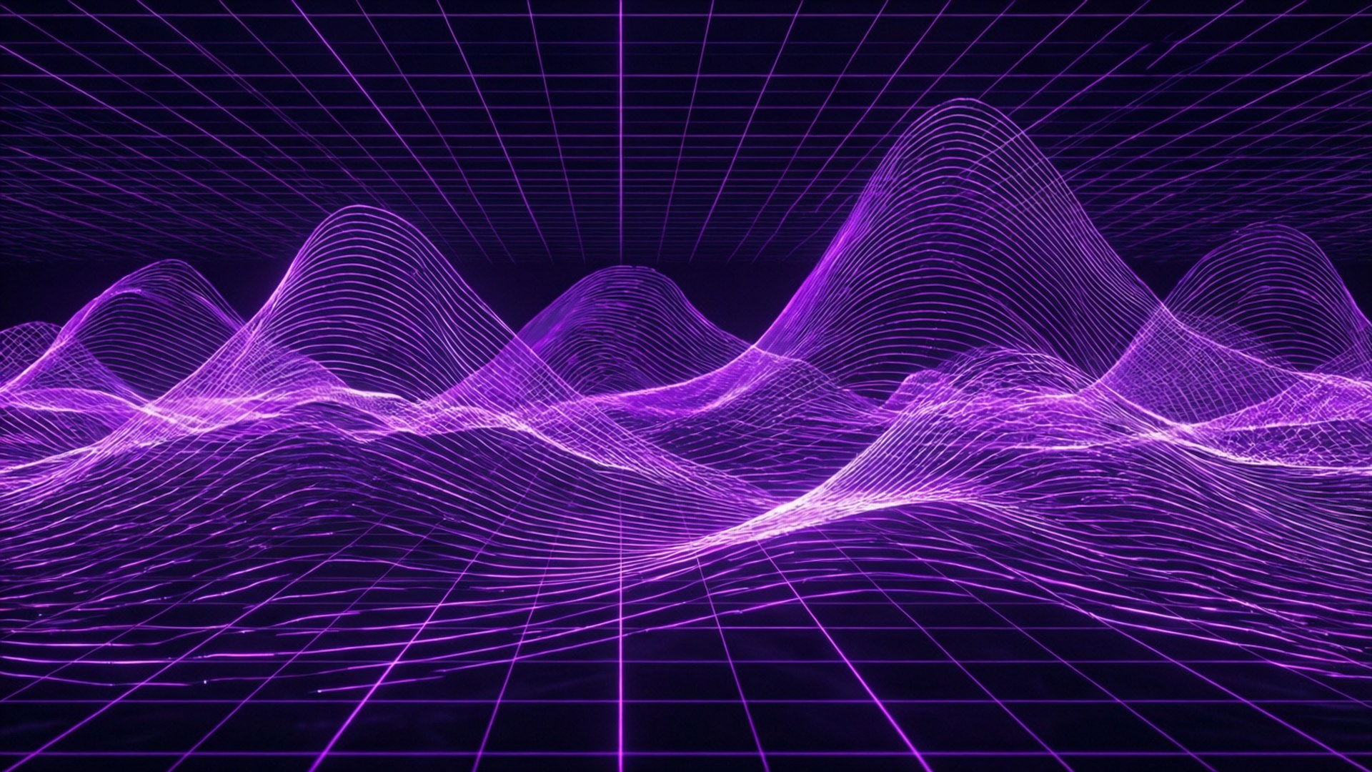 Olas de neón púrpura Fondos de pantalla