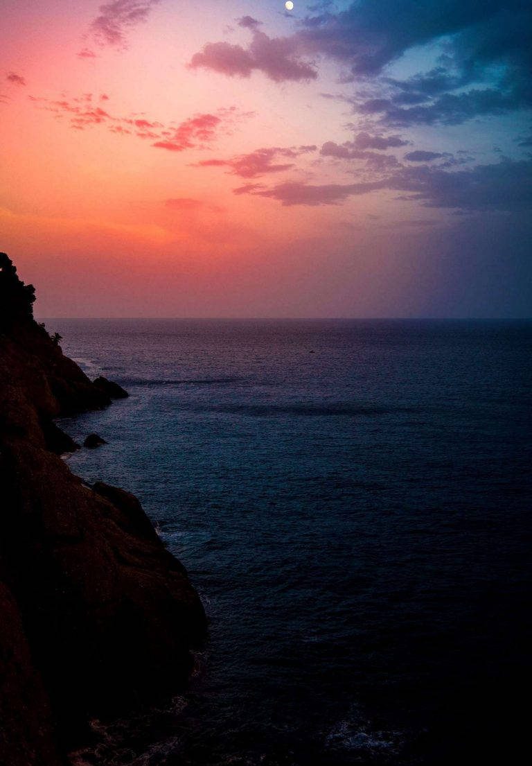 Olas del Mar al Atardecer iPad 2021 Fondos de pantalla