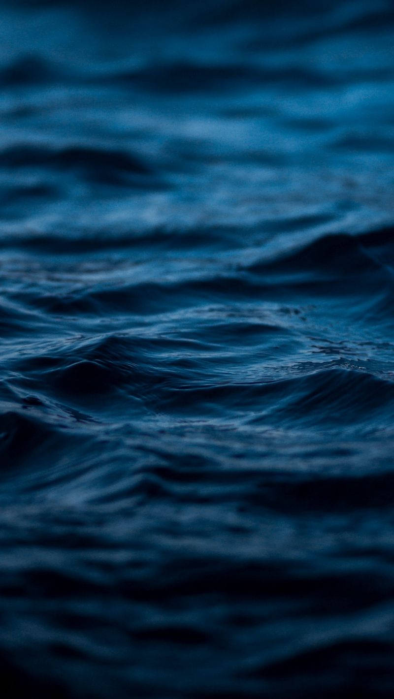 Olas del Océano Azul Oscuro Estético HD Fondos de pantalla