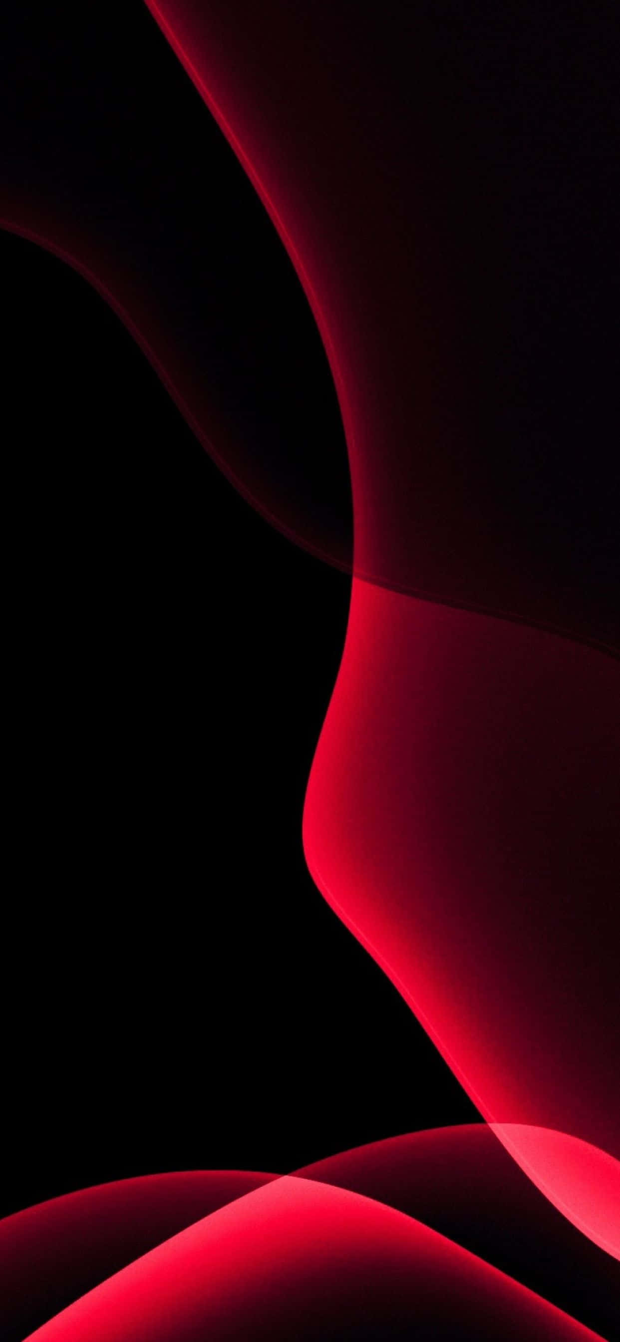 Olas Rojas Abstractas para iPhone XS Max Fondos de pantalla