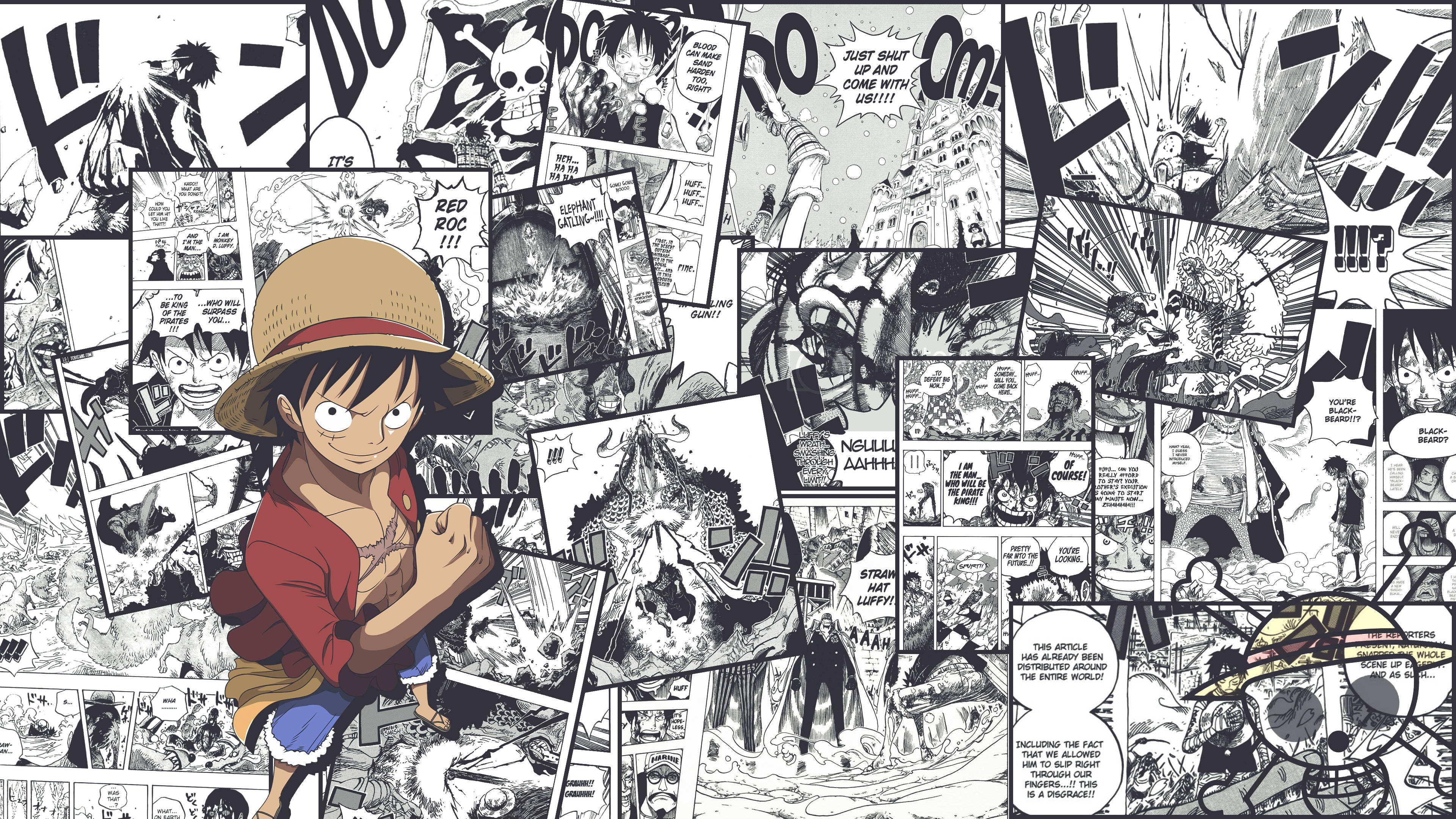One Piece 4K Tiras de Manga Fondos de pantalla