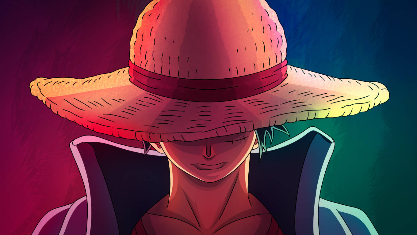 One Piece Escritorio Gradiente Rojo Azul Fondos de pantalla