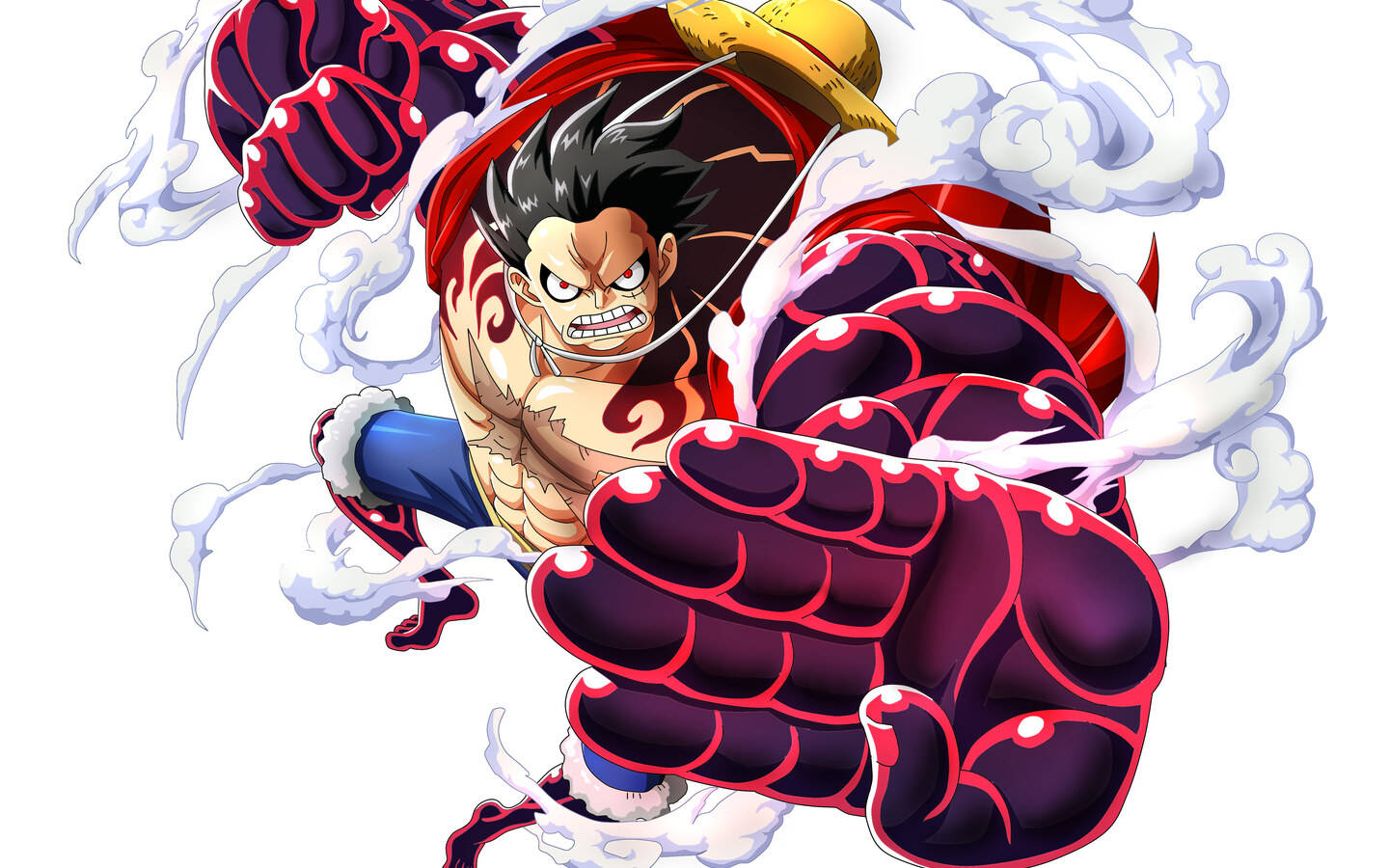 One Piece Escritorio Luffy Gear 4 Fondos de pantalla
