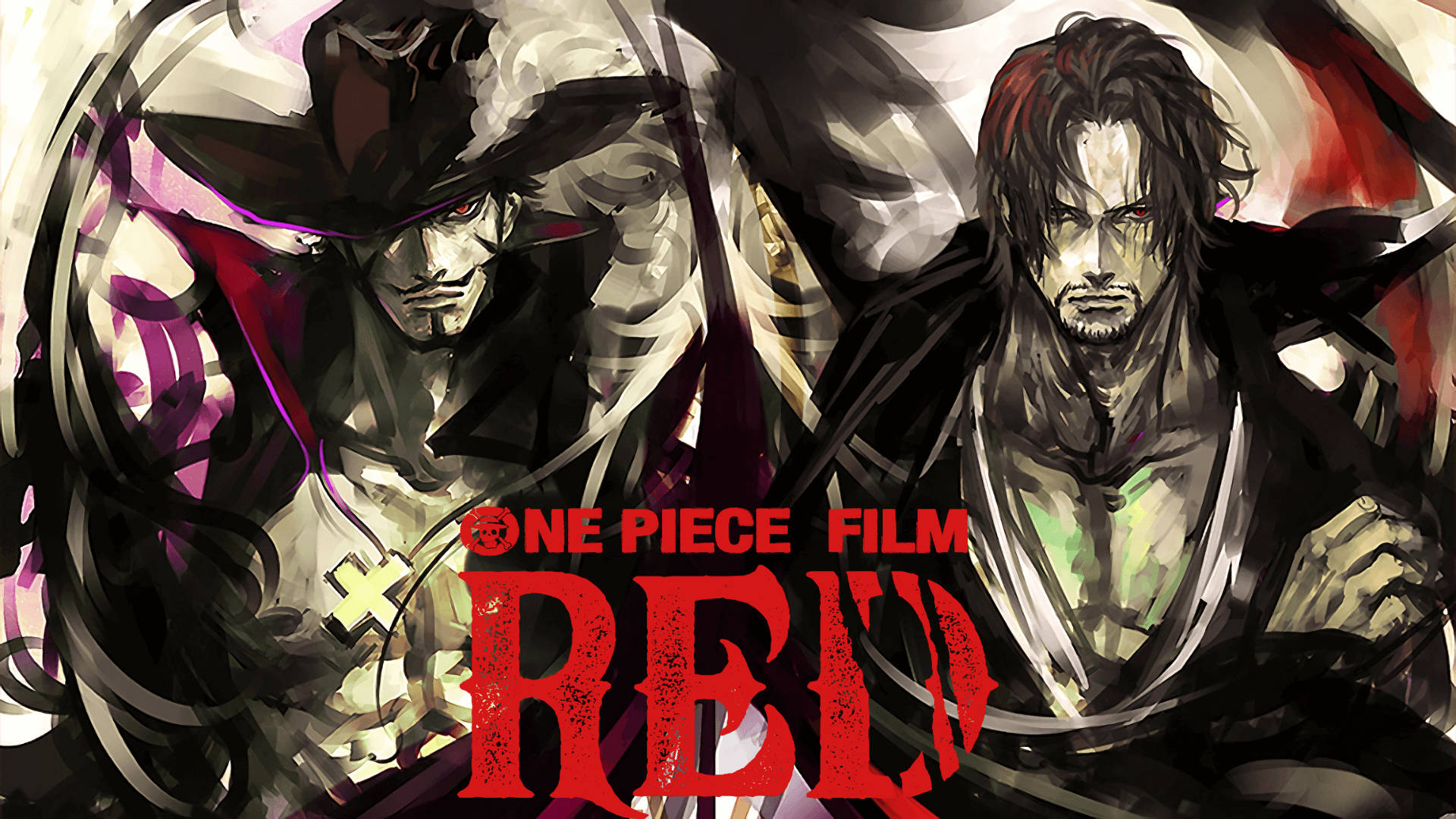 One Piece Film Red Shanks y Mihawk Fondos de pantalla