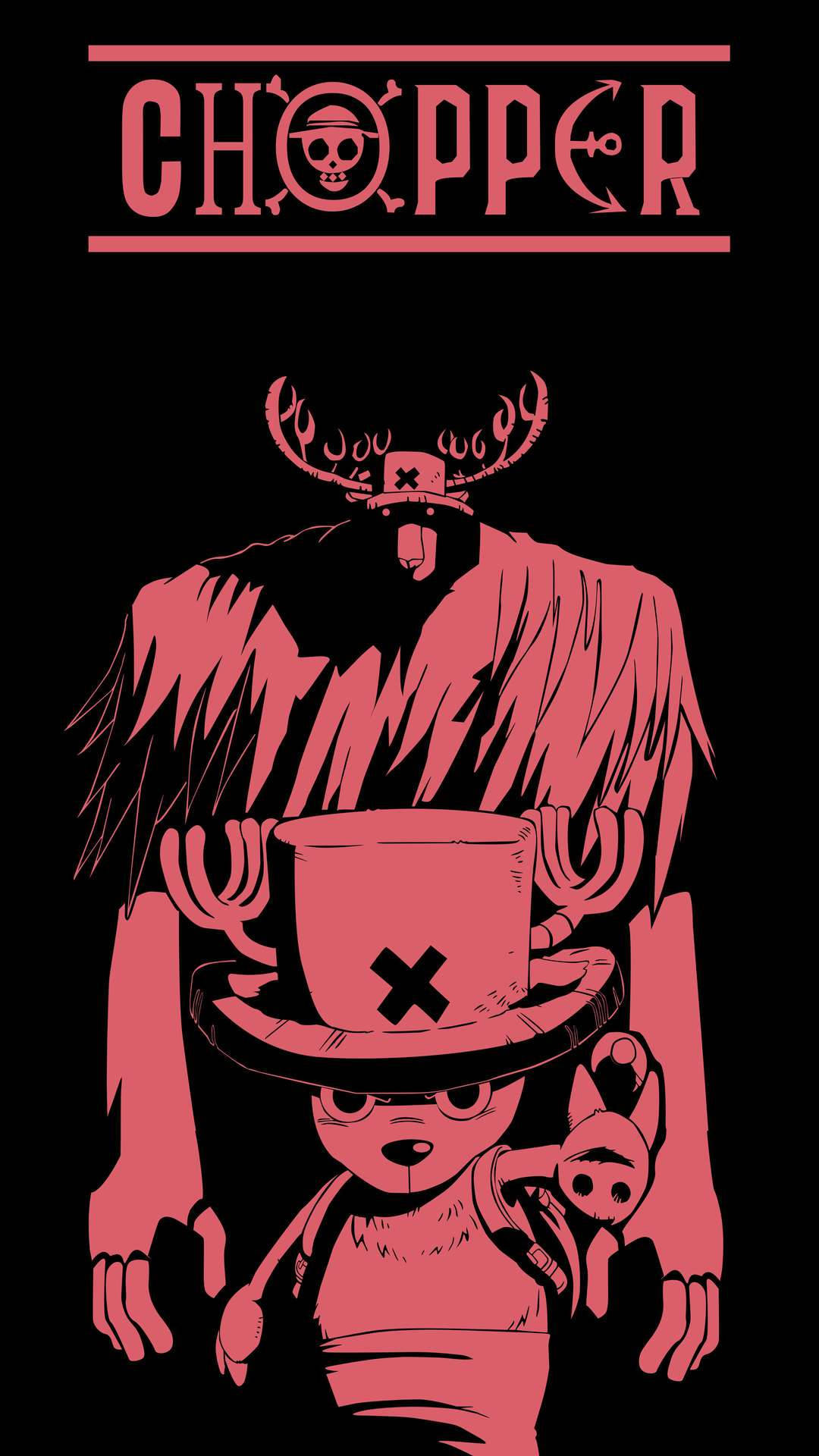 One Piece Fondo de Pantalla para Teléfono Chopper y Punto Monstruo Fondos de pantalla