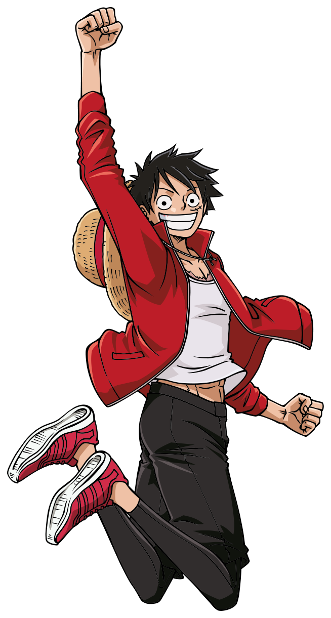 One Piece Luffy en pose de victoria Fondos de pantalla