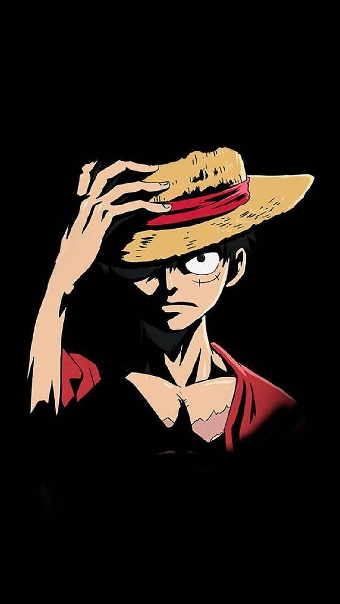 One Piece Luffy Intenso iPhone Fondos de pantalla