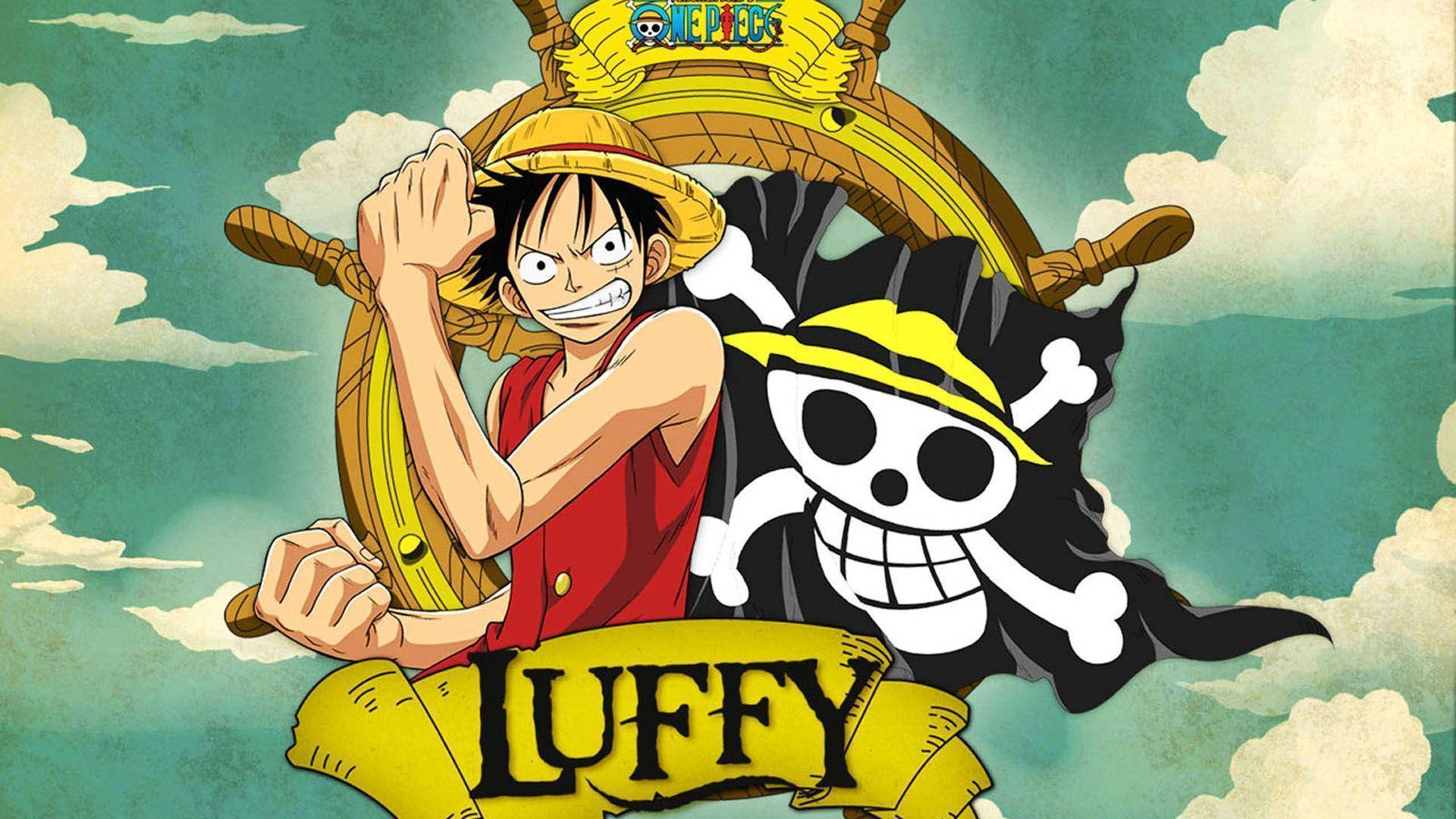 One Piece Luffy With Chopper Flag Fondos de pantalla