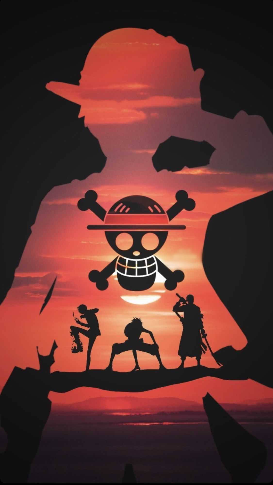 One Piece Silueta iPhone Fondos de pantalla