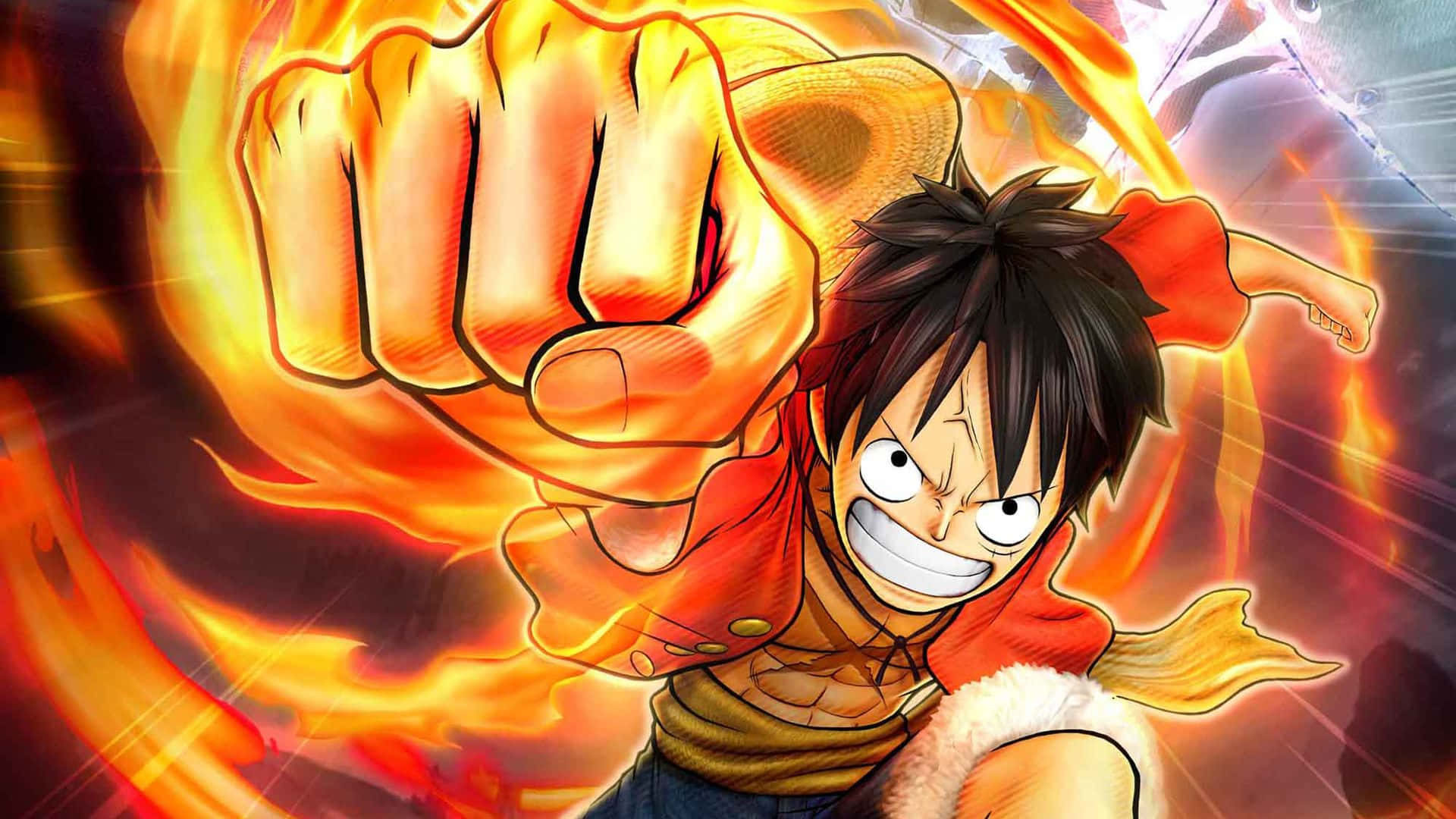 One Piece - Un personaje con el puño en alto Fondos de pantalla