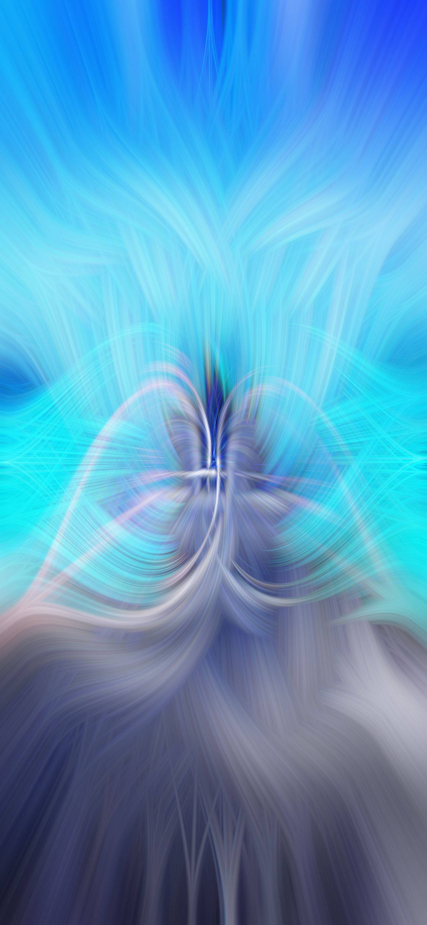 OnePlus Rayos Azul Neón Fondos de pantalla