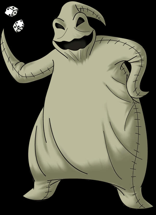 Oogie Boogie Lanzando Dados Fondos de pantalla