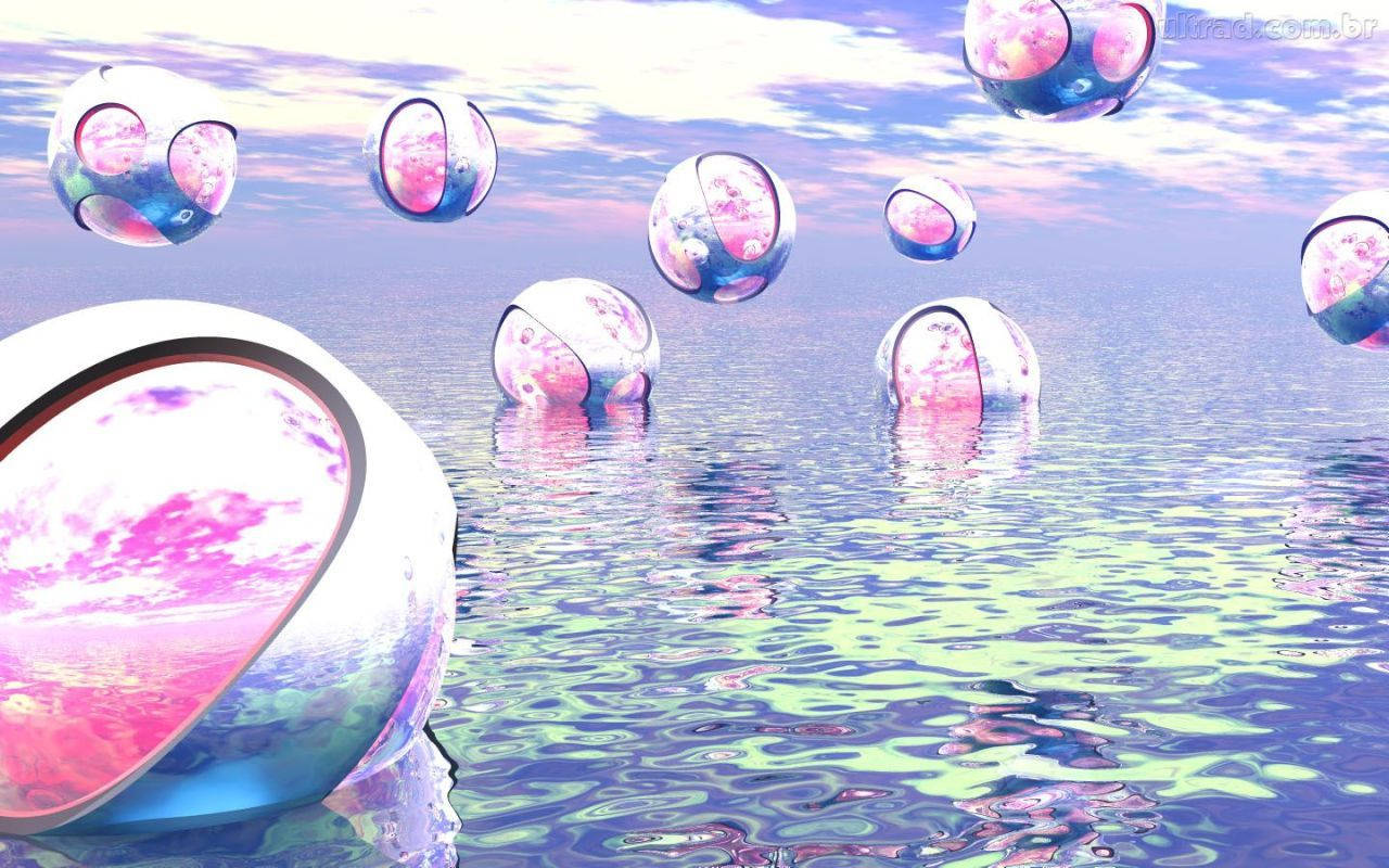 Orbes Rosas Estética Y2K Fondos de pantalla