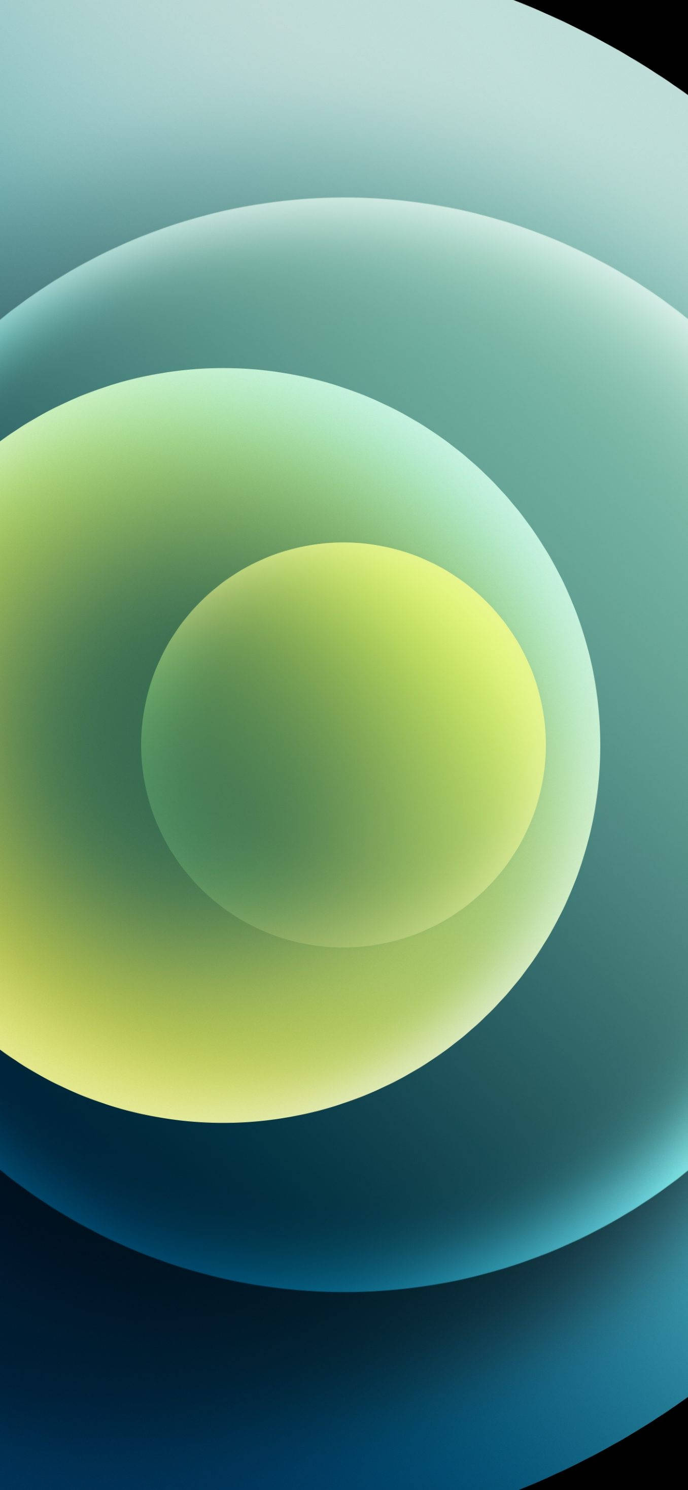 Orbes Verdes iPhone 12 Fondos de pantalla