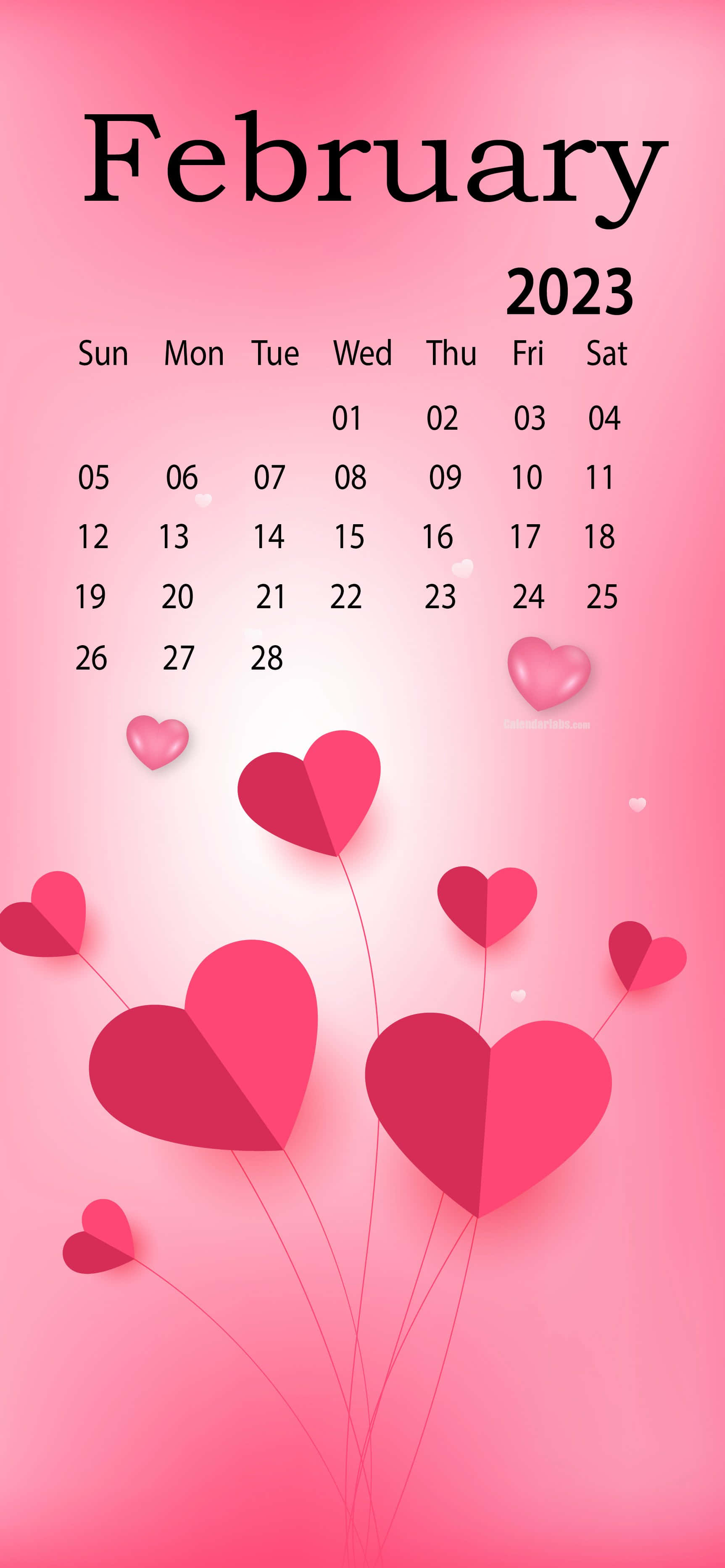 Organízate para febrero con este colorido calendario Fondos de pantalla