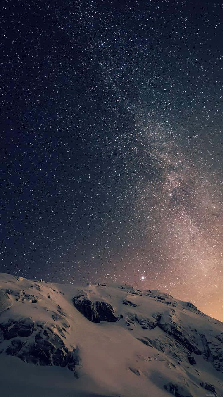 Original iPhone 5s Cielo Estrellado Montaña Fondos de pantalla