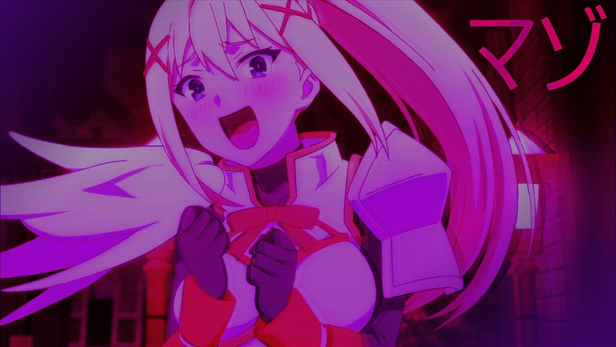 Oscuridad Estética Anime Rosa Fondos de pantalla