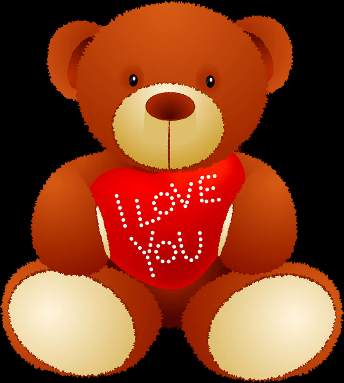 Osito de Peluche con Corazón de Amor Fondos de pantalla