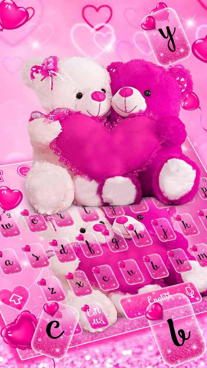 Osito de Peluche Rosa y Amor — Amor Fondos de pantalla