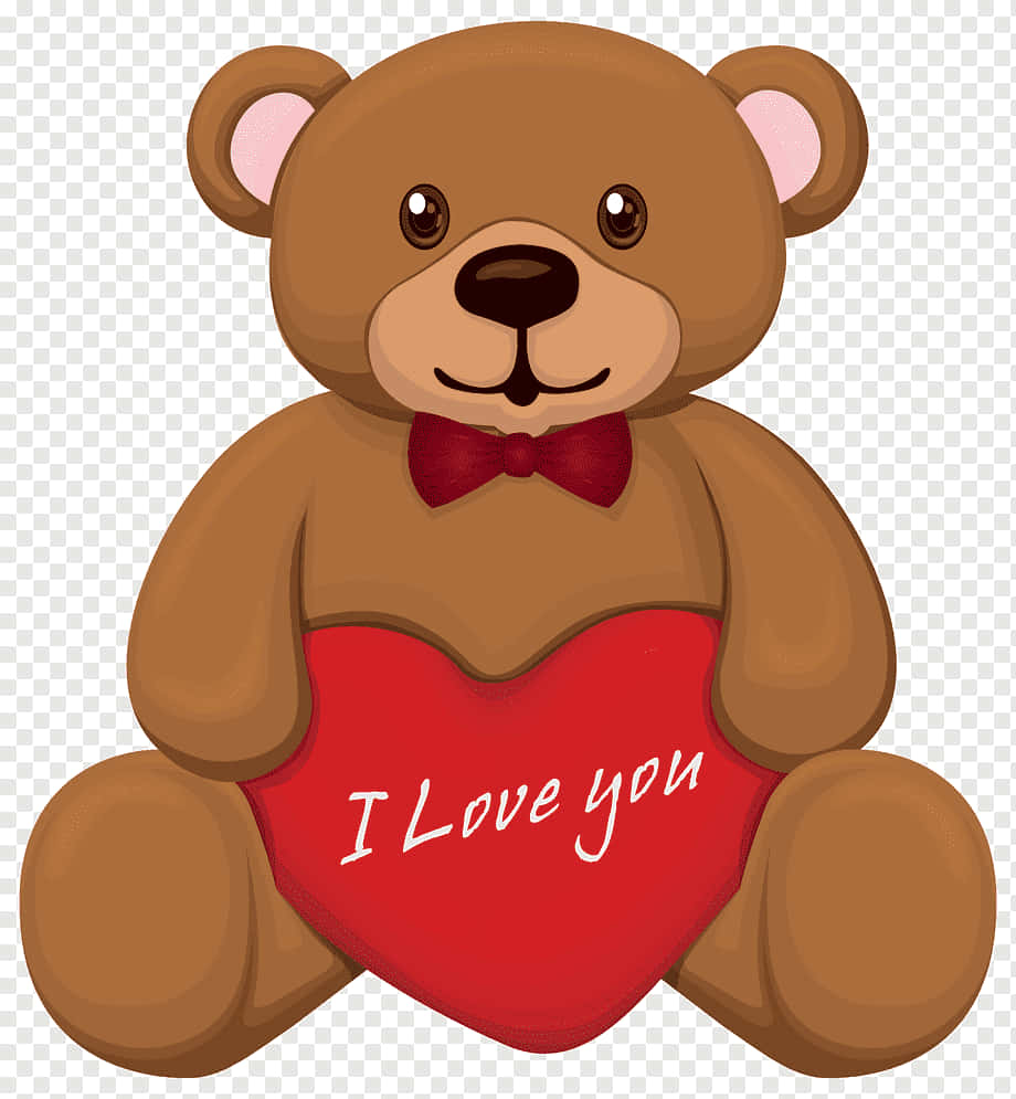 Osito de Peluche Sosteniendo un Corazón de San Valentín Fondos de pantalla