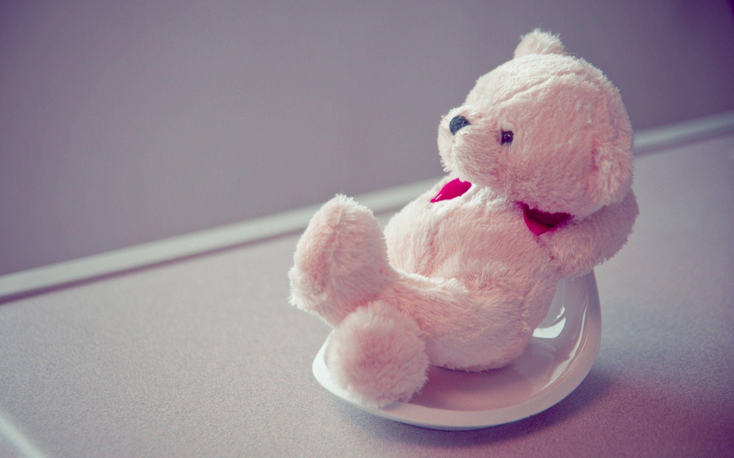Osito de Peluche Rosa para Escritorio Lindo Fondos de pantalla