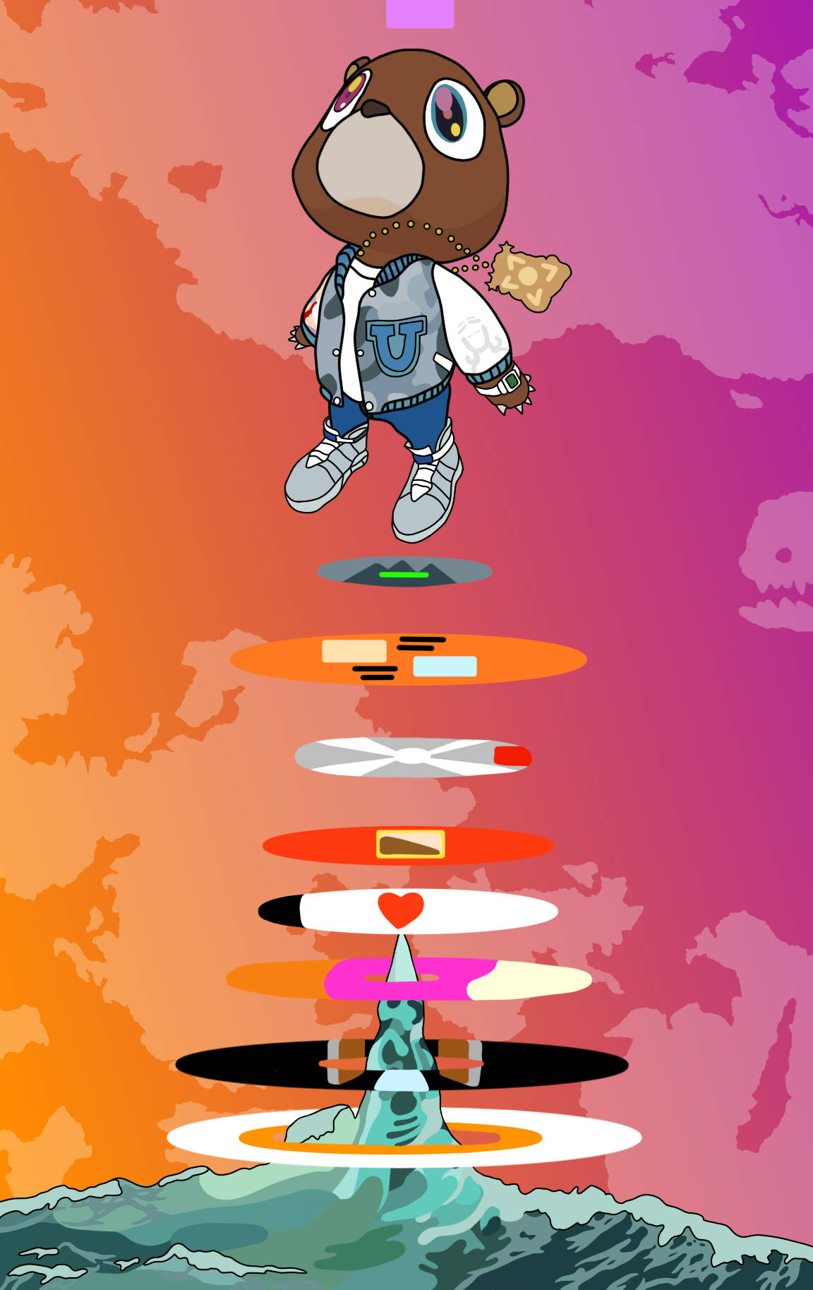 Oso de la Portada del Álbum de Kanye West Fondos de pantalla