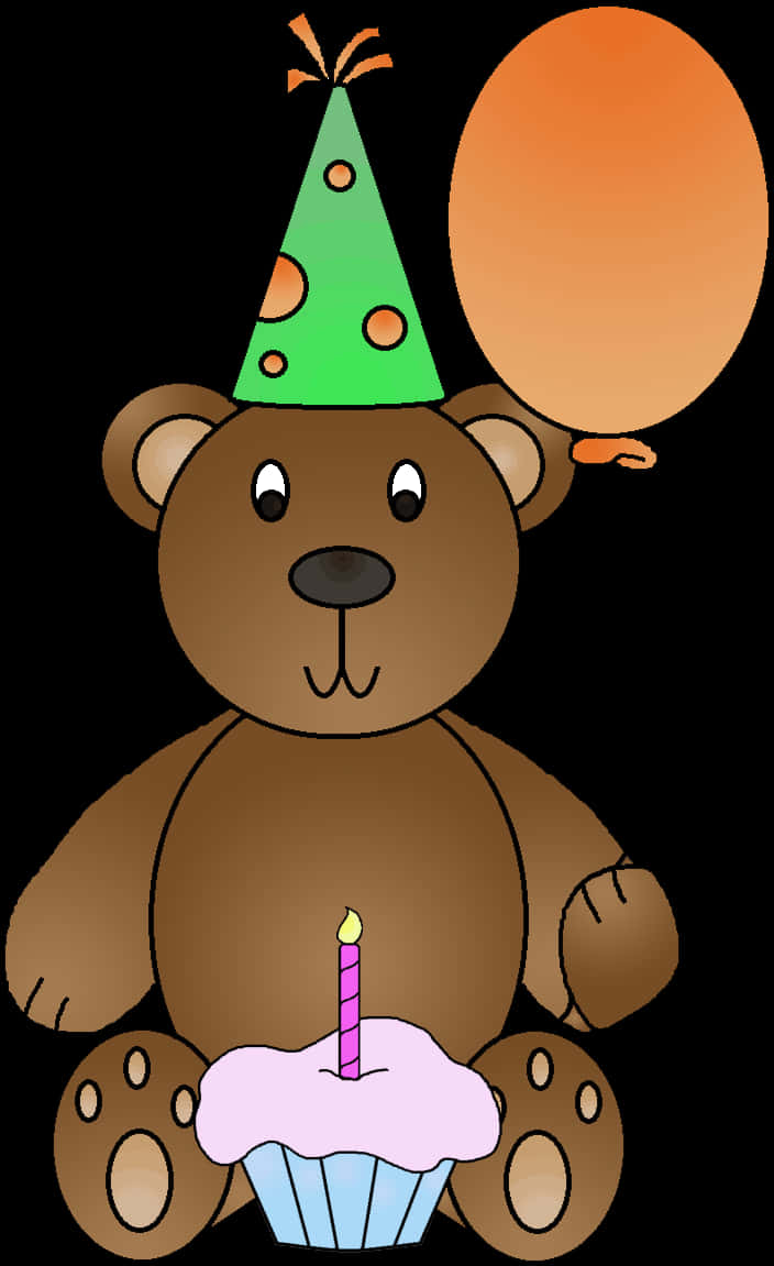 Oso de Peluche de Celebración de Cumpleaños con Pastelito Fondos de pantalla