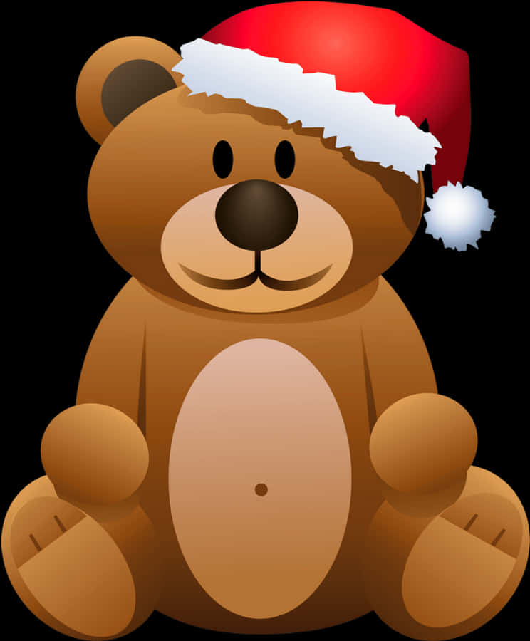 Oso de Peluche Navideño con Gorro de Santa Fondos de pantalla