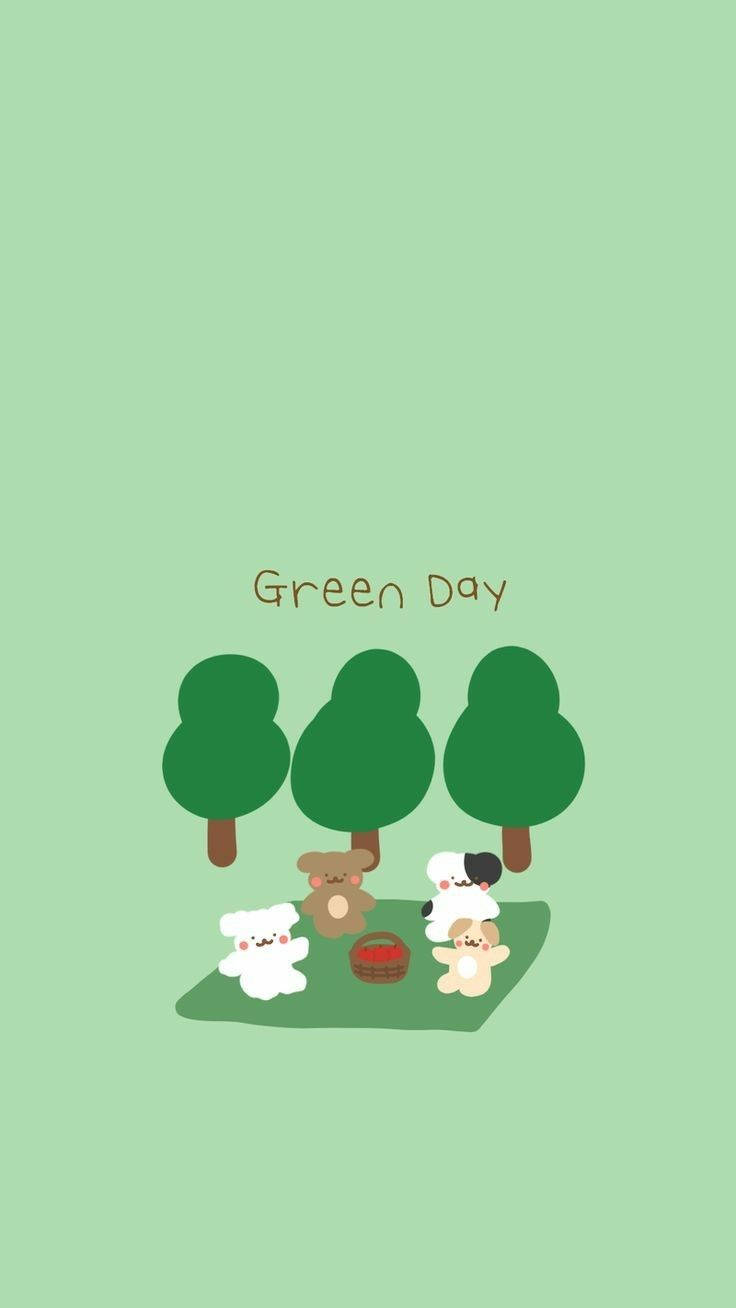 Osos estéticos verde menta Fondos de pantalla