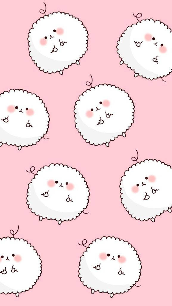 Oveja Kawaii Linda y Femenina Fondos de pantalla