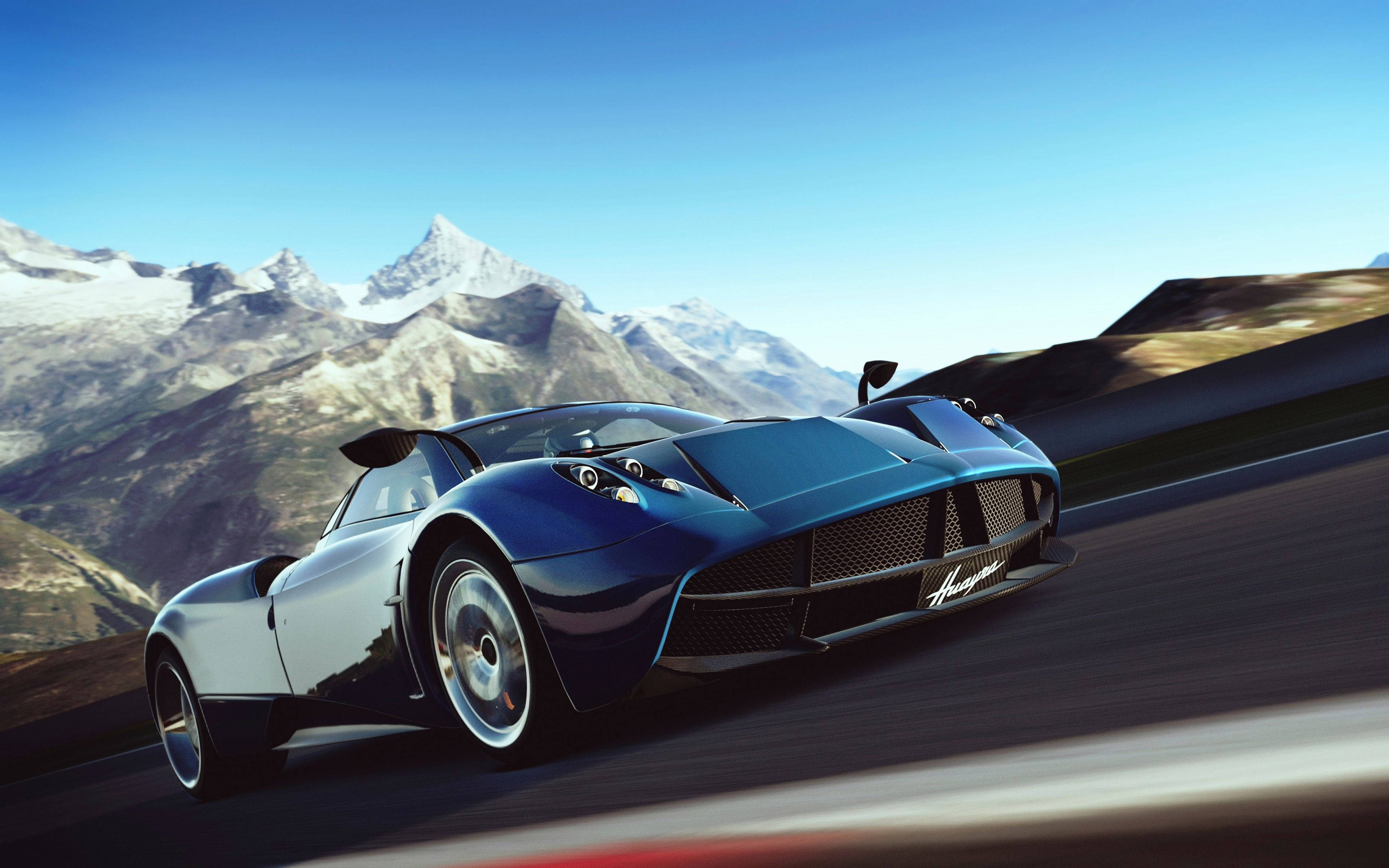 Pagani Huayra 4K en auto Fondos de pantalla