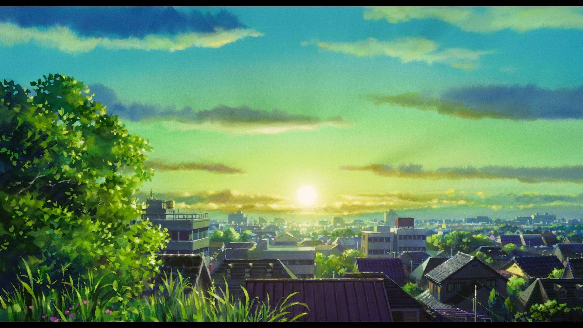 Paisaje Anime Amanecer Fondos de pantalla