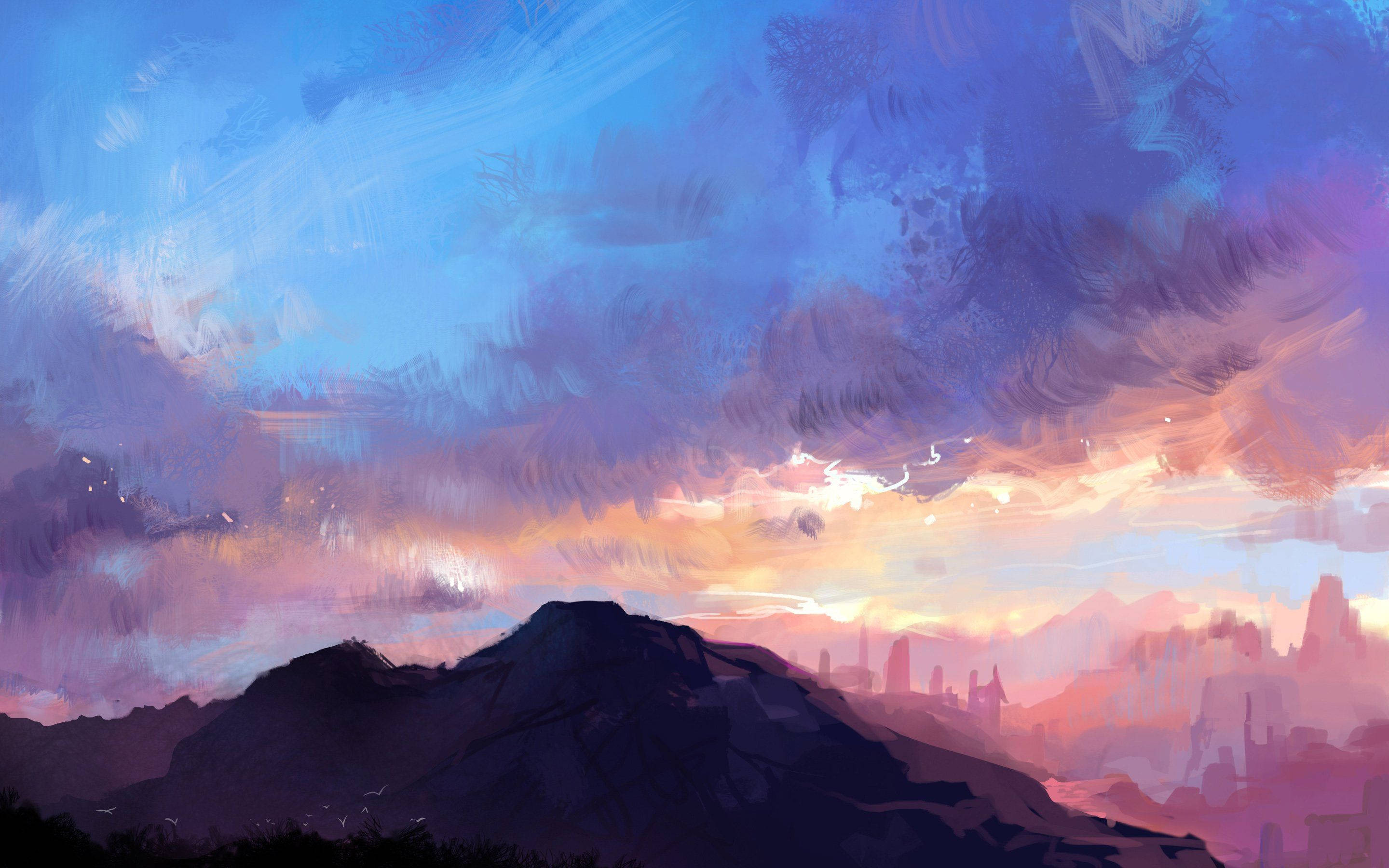 Paisaje Anime Pintura Arte Fondos de pantalla