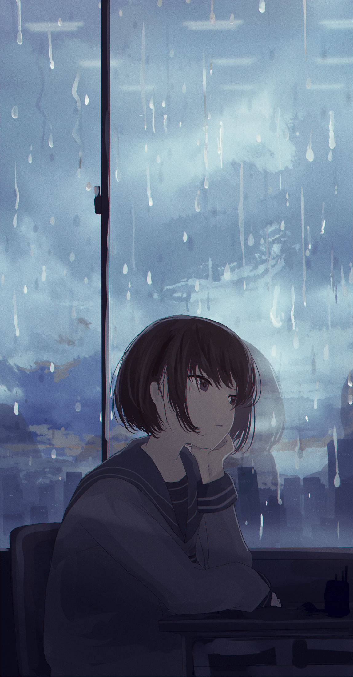 Paisaje de Anime con Carga Emocional Fondos de pantalla