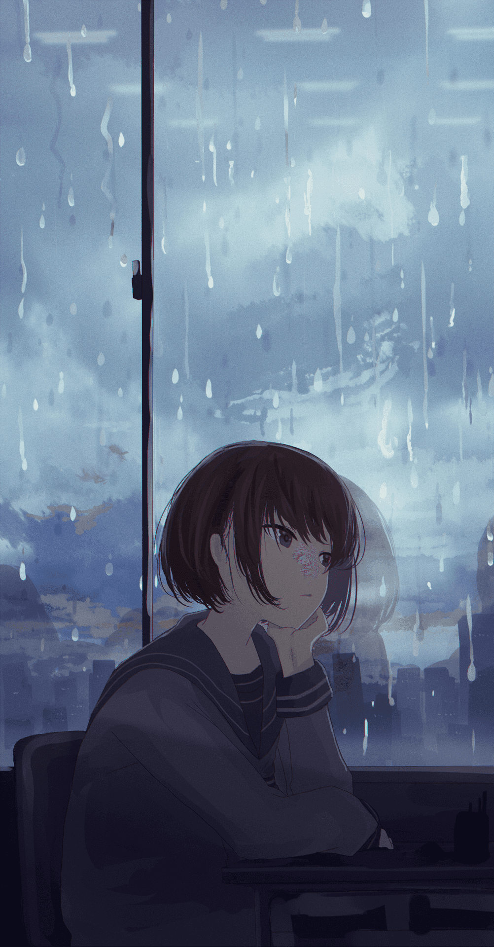 Paisaje de Anime con Carga Emocional Fondos de pantalla