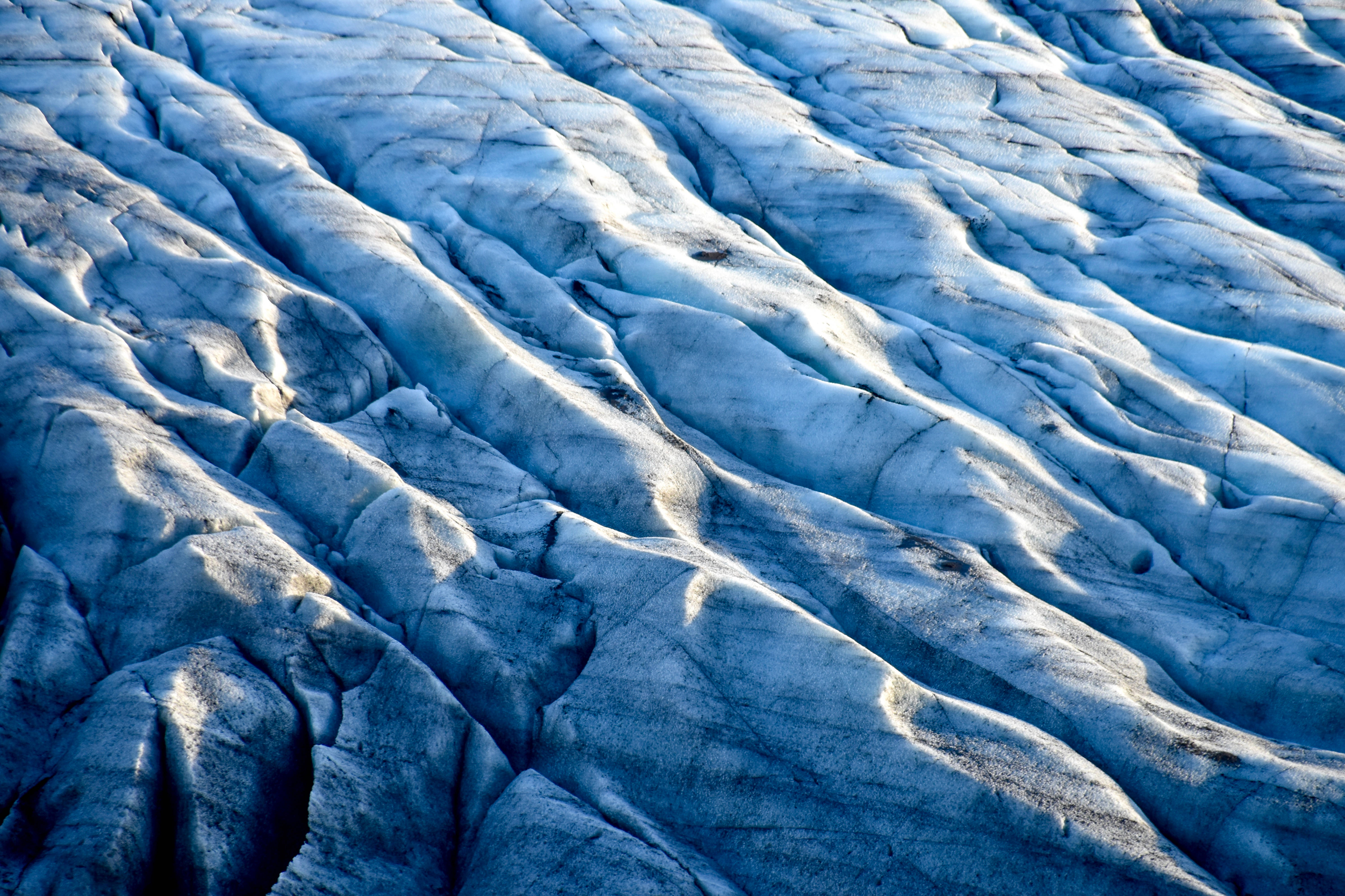 Paisaje de Glaciar Azul y Blanco Frío Fondos de pantalla