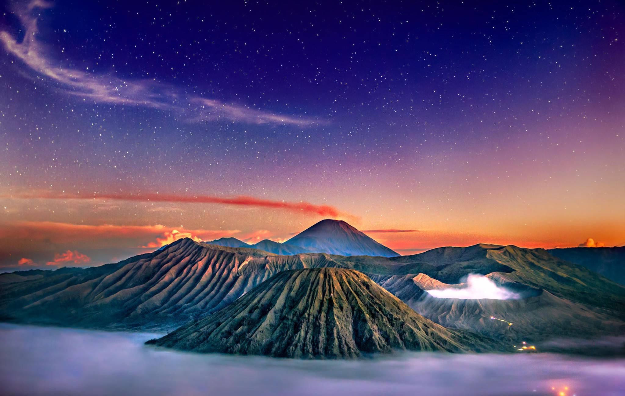 Paisaje HD Monte Bromo Indonesia Fondos de pantalla