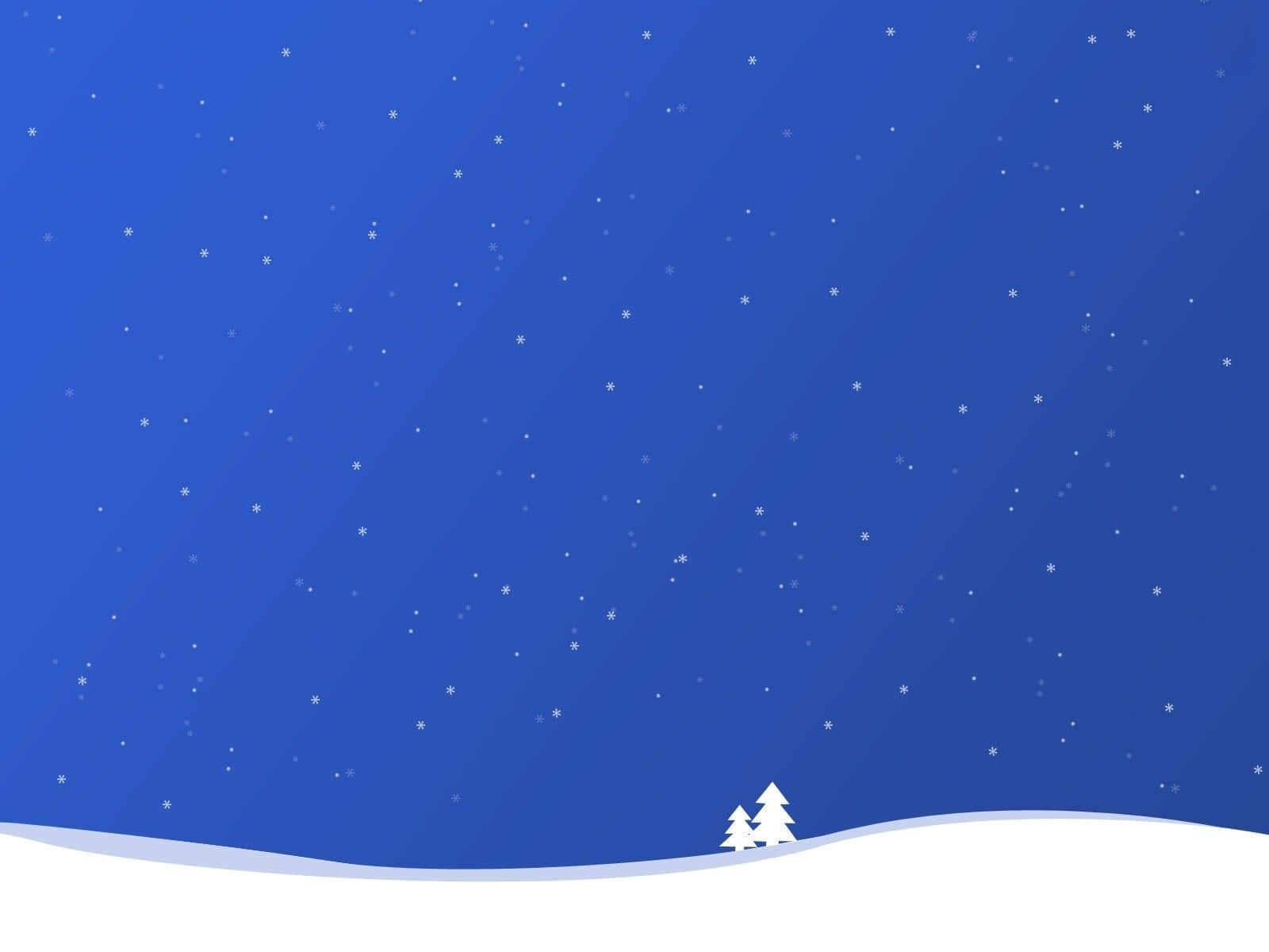 Paisaje Nevado Navideño Simple para iPad Fondos de pantalla