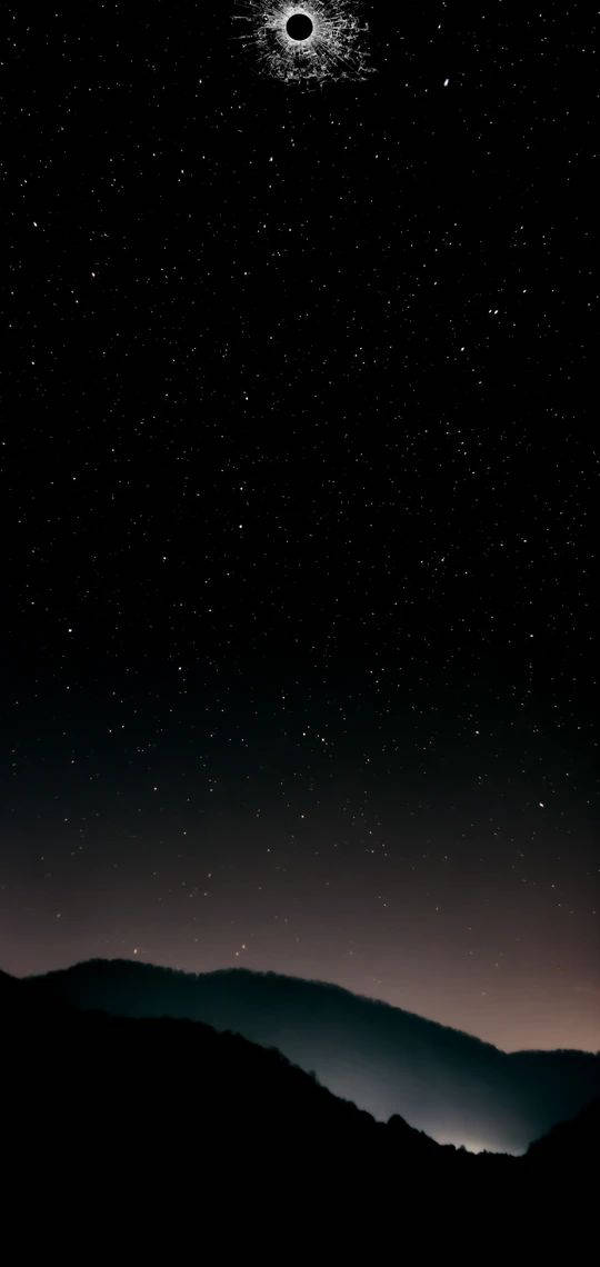 Paisaje Nocturno con Agujero de Cámara Fondos de pantalla