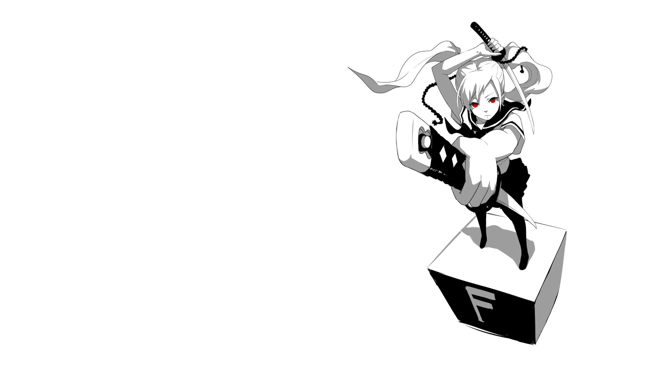 Paisaje onírico anime monocromático Fondos de pantalla