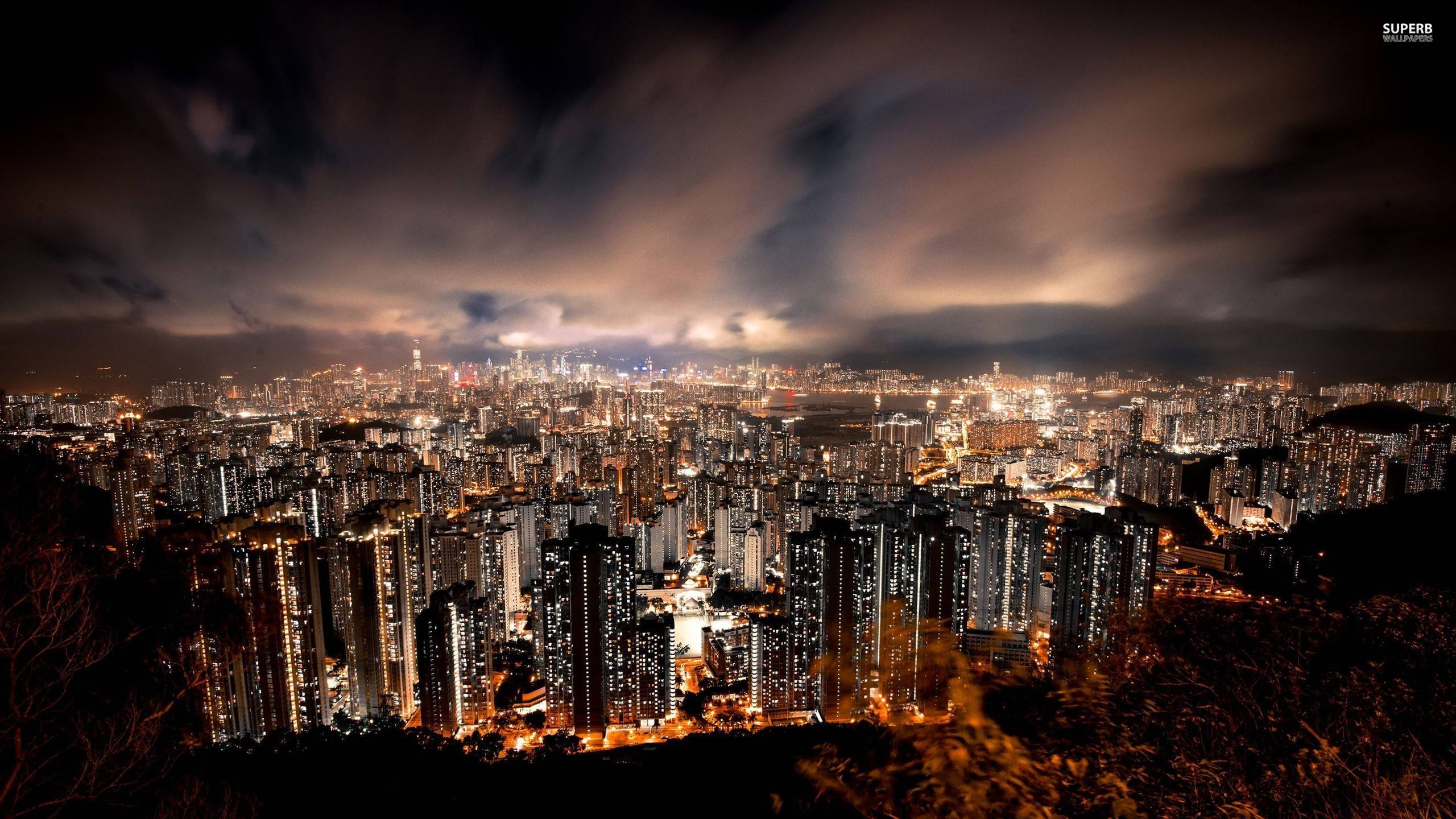 Paisaje urbano al atardecer Fondos de pantalla