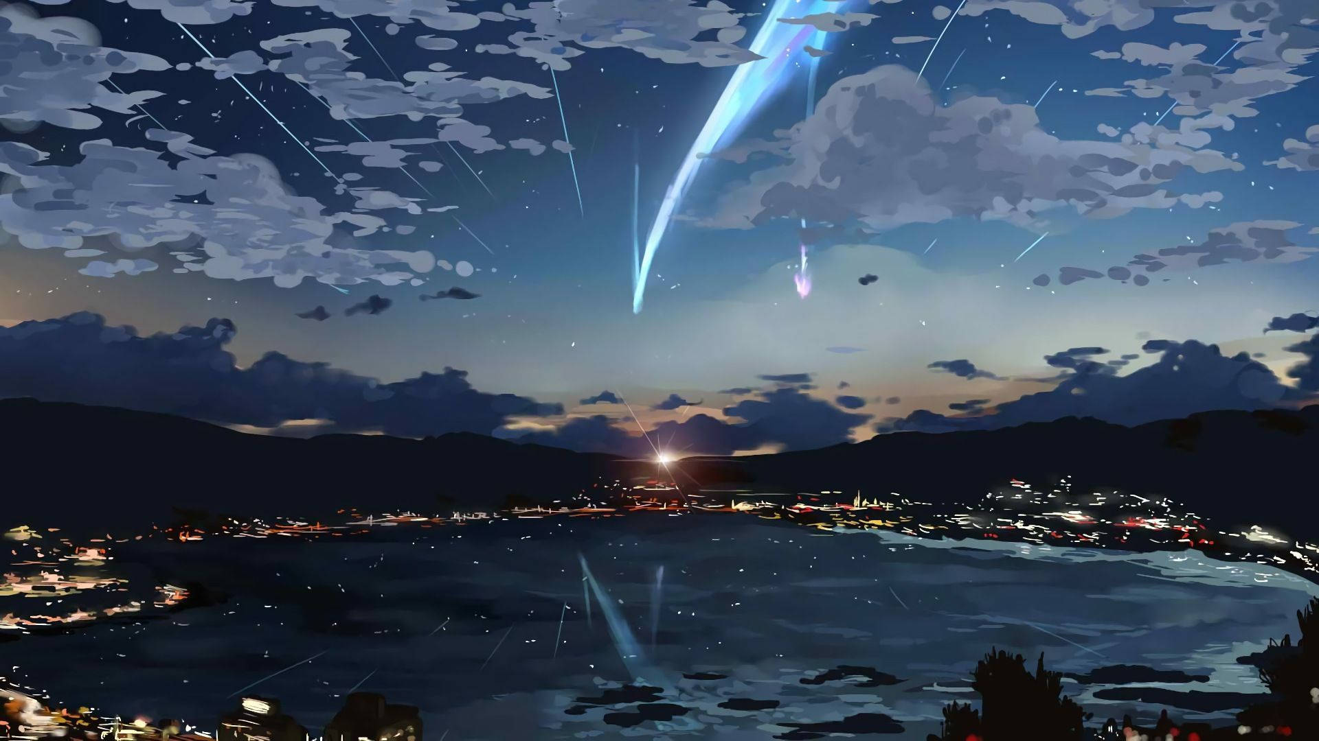 Paisaje Urbano de la Serie de Anime Your Name Fondos de pantalla