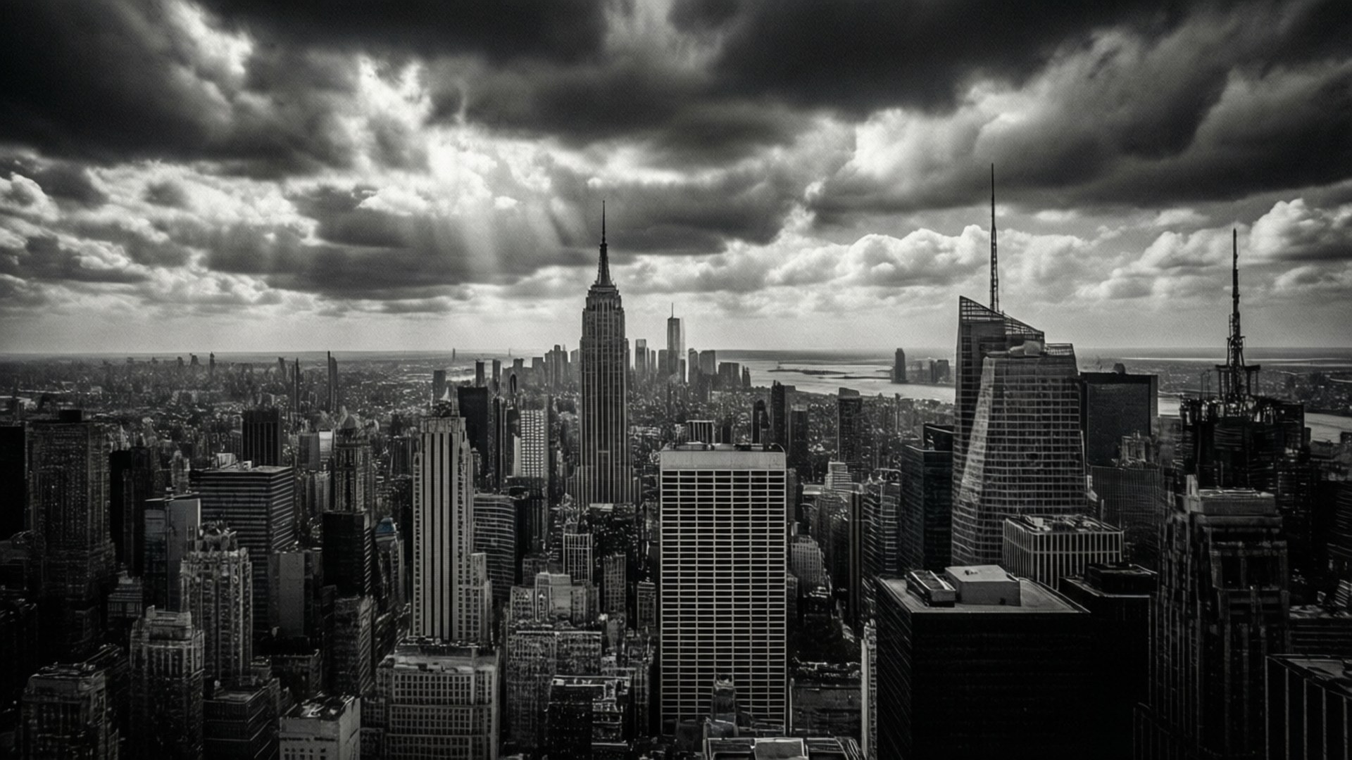 Paisaje Urbano en Blanco y Negro Fondos de pantalla