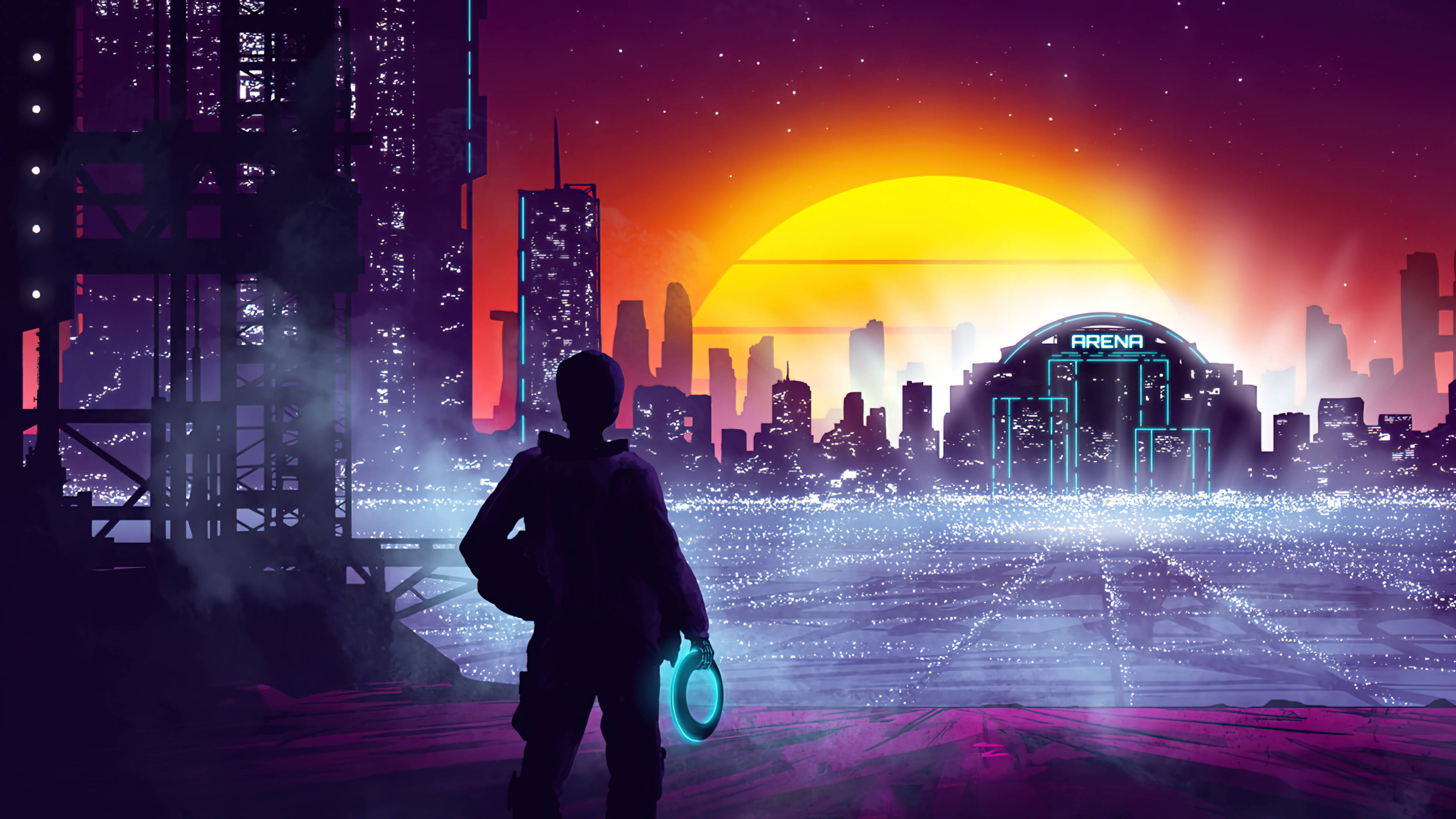 Paisaje urbano Vapourware en experiencia de juego de alta resolución Fondos de pantalla